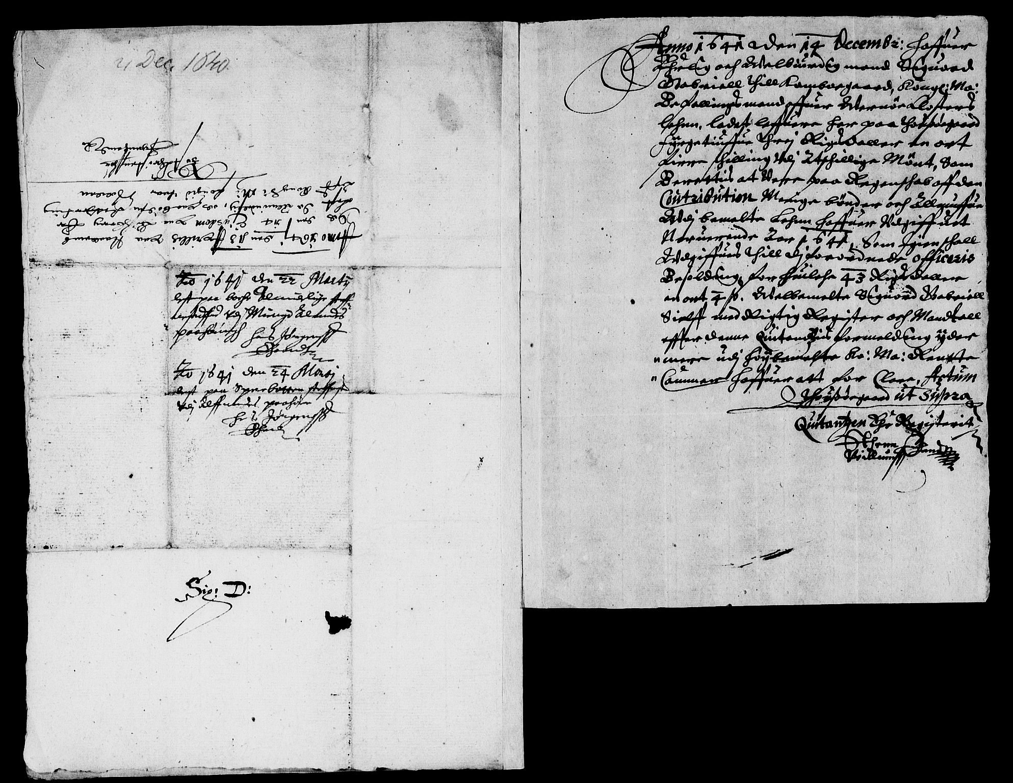 Rentekammeret inntil 1814, Reviderte regnskaper, Lensregnskaper, AV/RA-EA-5023/R/Rb/Rbg/L0006: Verne kloster len, 1641-1644