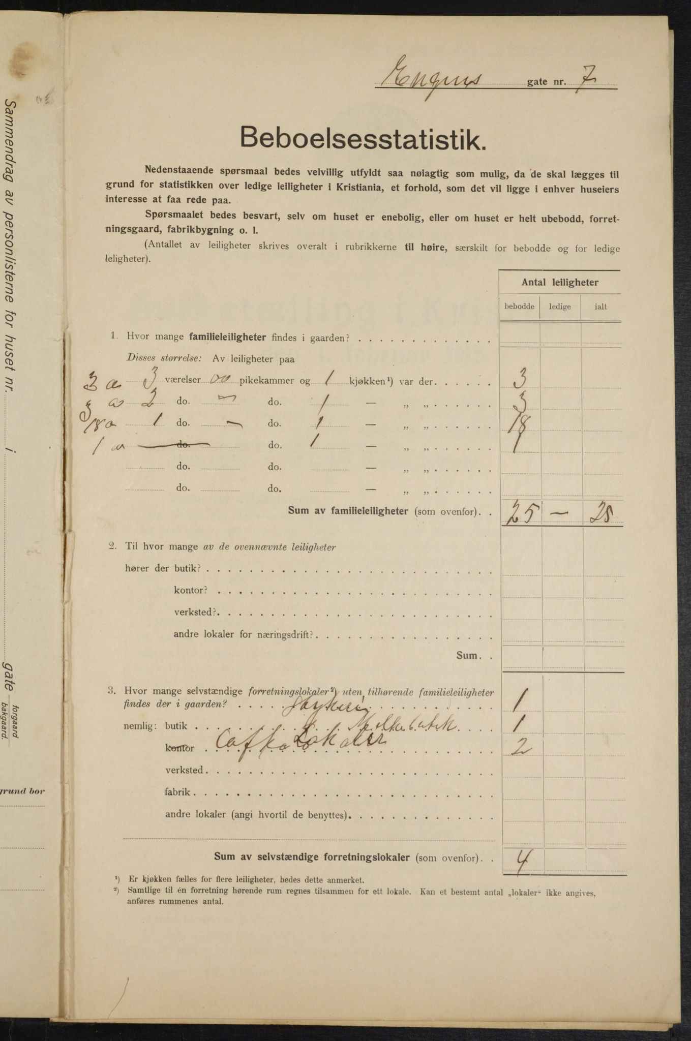 OBA, Kommunal folketelling 1.2.1915 for Kristiania, 1915, s. 21303