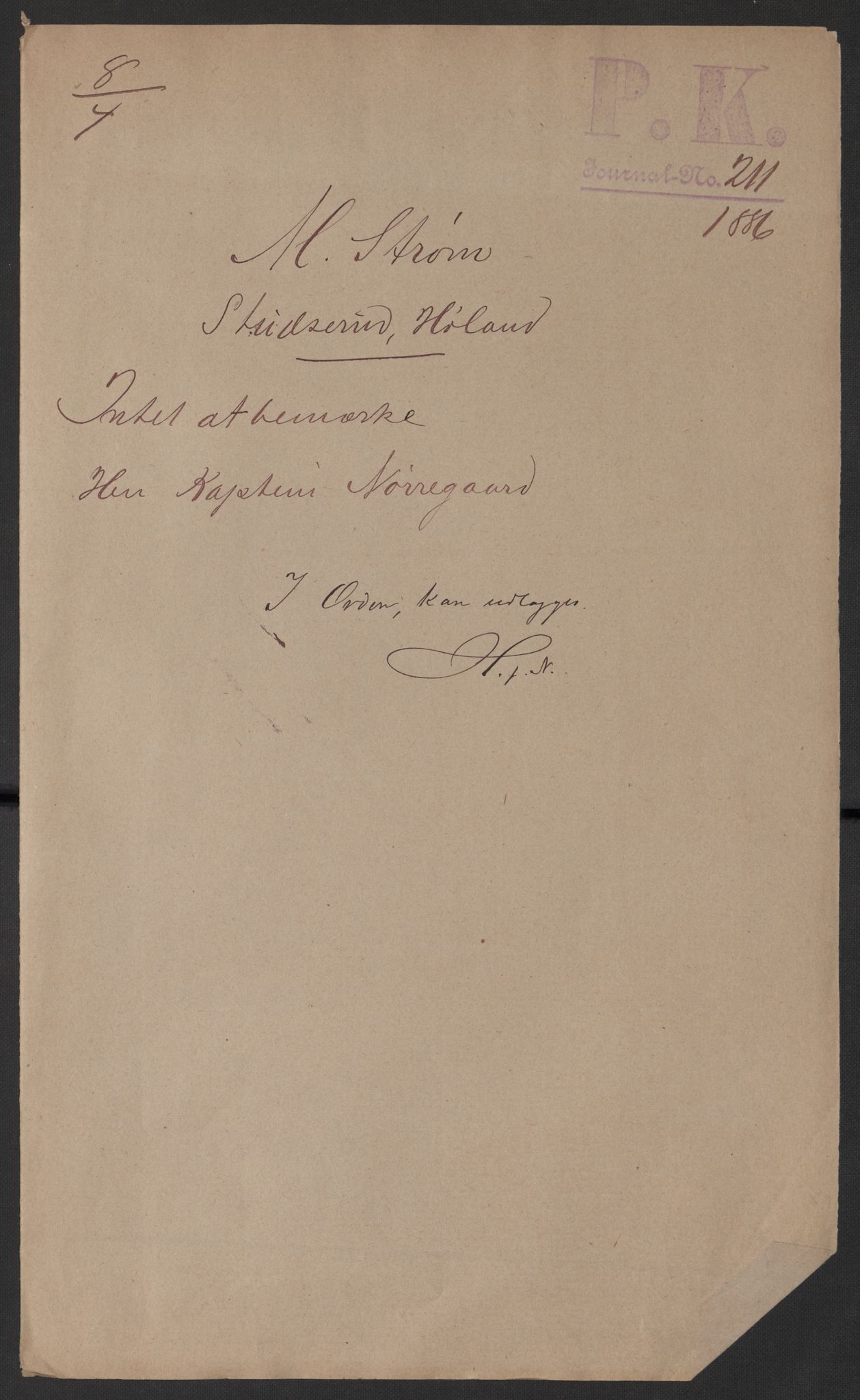 Styret for det industrielle rettsvern (Patentstyret), RA/S-1654/D/Dd/Dda/L0002A: Patent nr. 51-75, 1886, s. 2
