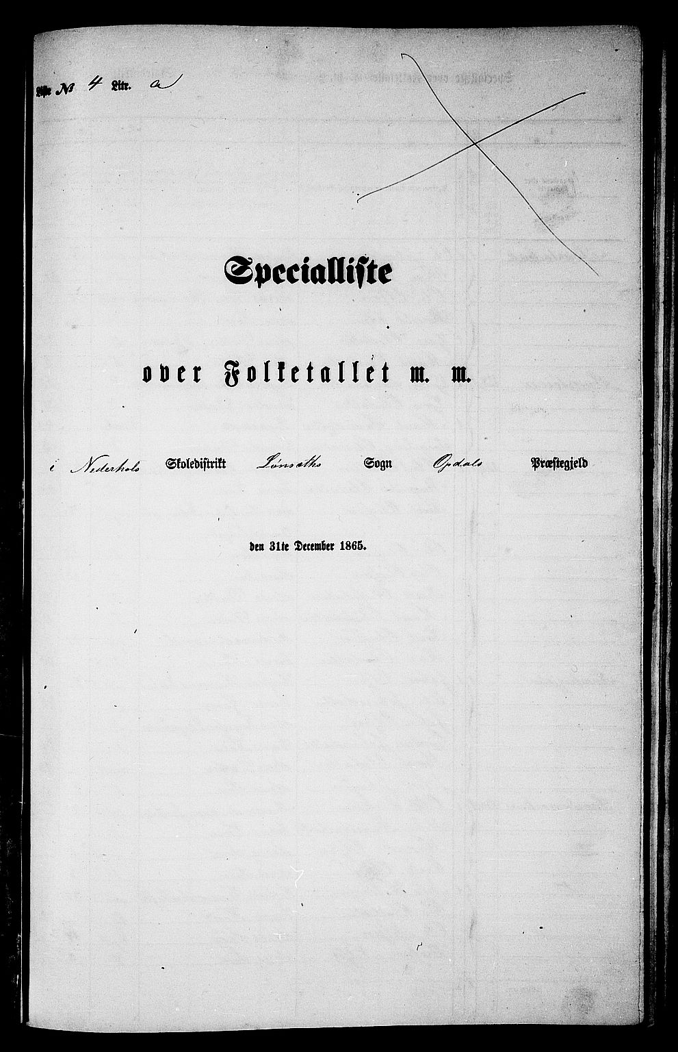RA, Folketelling 1865 for 1634P Oppdal prestegjeld, 1865, s. 80