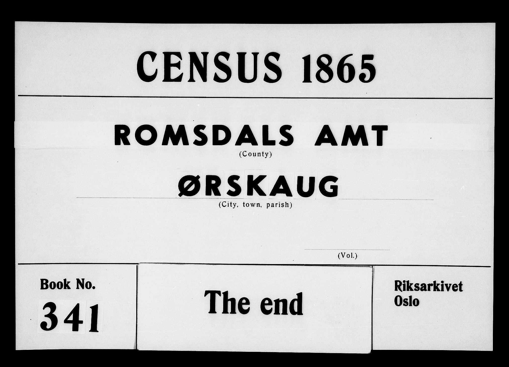 RA, Folketelling 1865 for 1527P Ørskog prestegjeld, 1865, s. 145