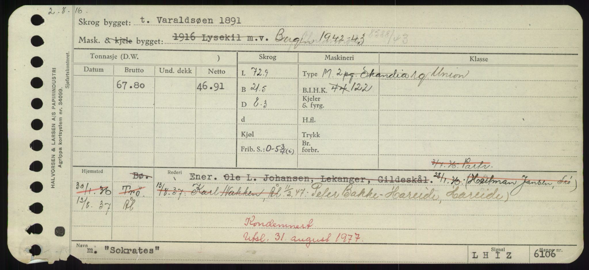 Sjøfartsdirektoratet med forløpere, Skipsmålingen, RA/S-1627/H/Hd/L0035: Fartøy, Sma-Spu, s. 125