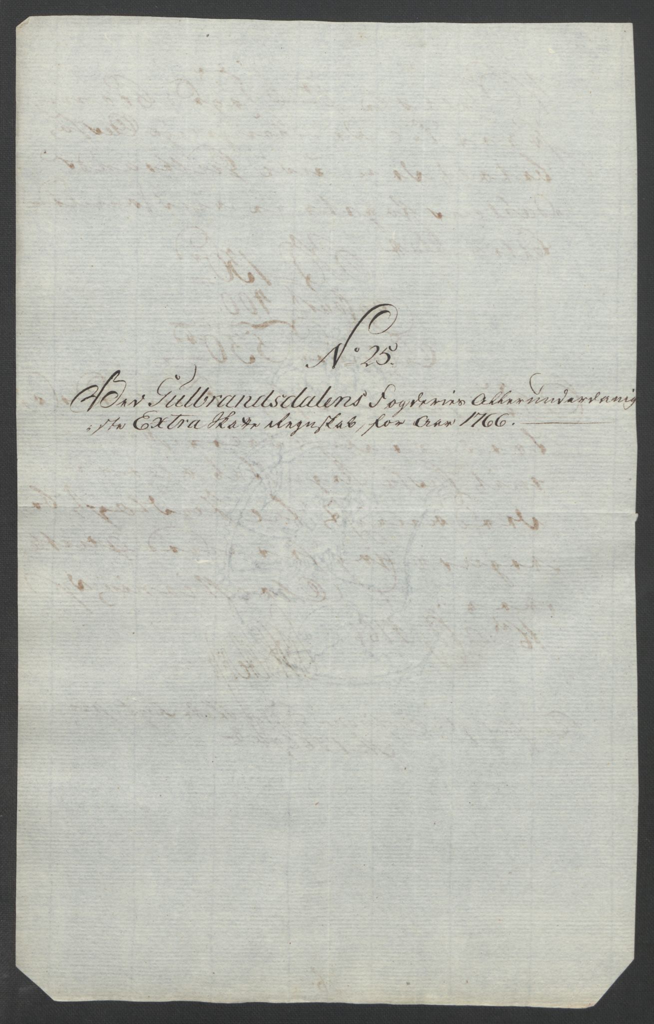 Rentekammeret inntil 1814, Reviderte regnskaper, Fogderegnskap, RA/EA-4092/R17/L1266: Ekstraskatten Gudbrandsdal, 1762-1766, s. 610