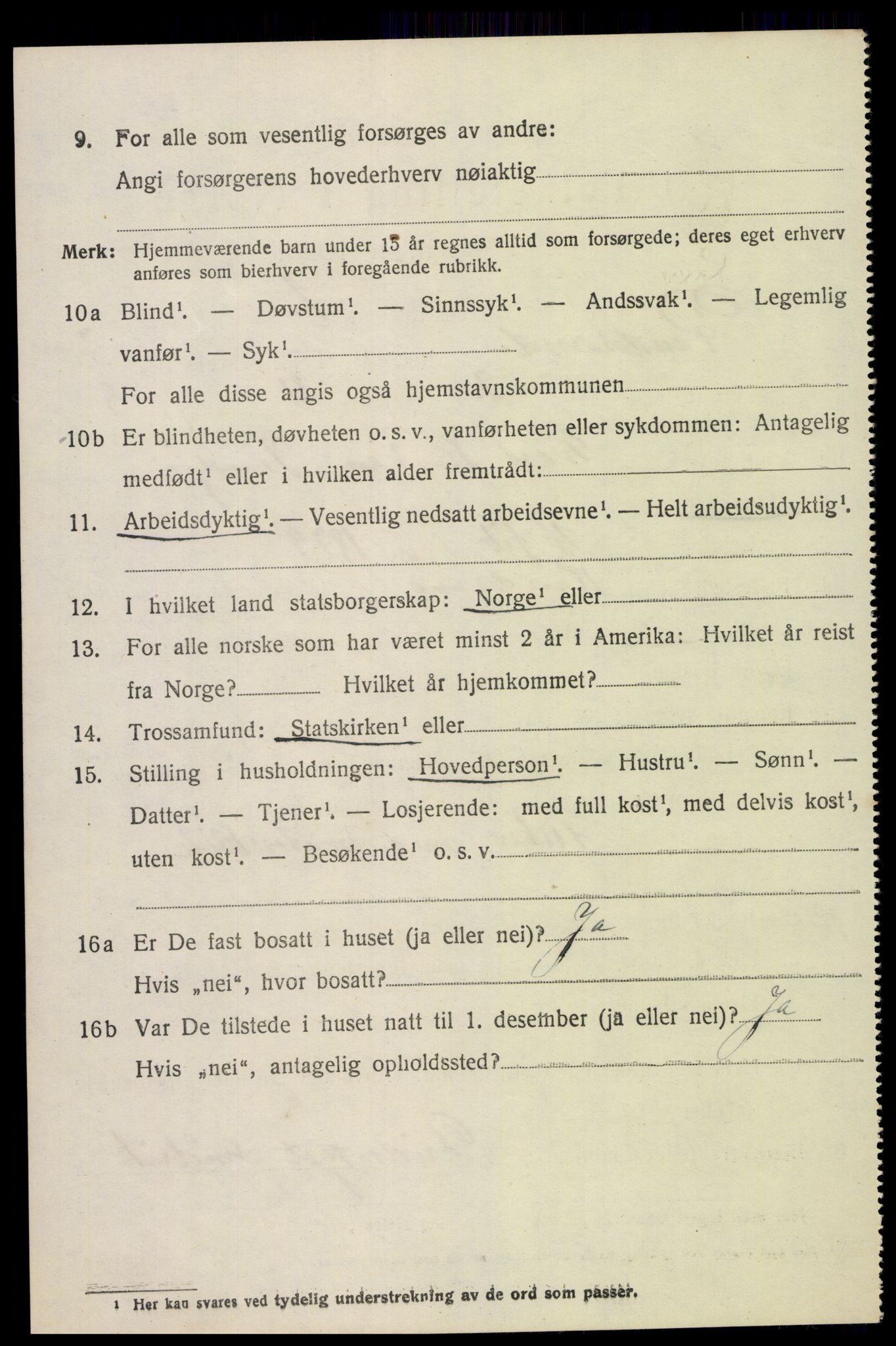 SAK, Folketelling 1920 for 1011 Randesund herred, 1920, s. 1467