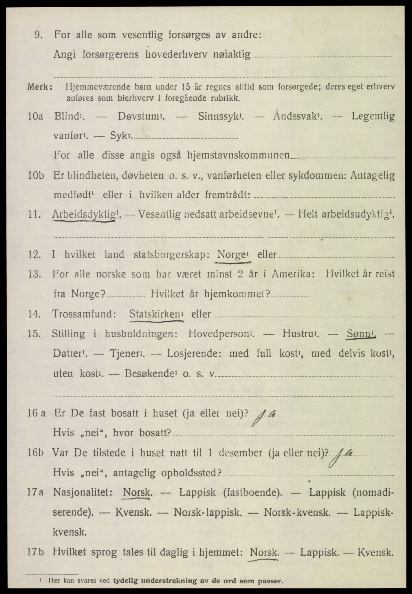 SAT, Folketelling 1920 for 1718 Leksvik herred, 1920, s. 7099