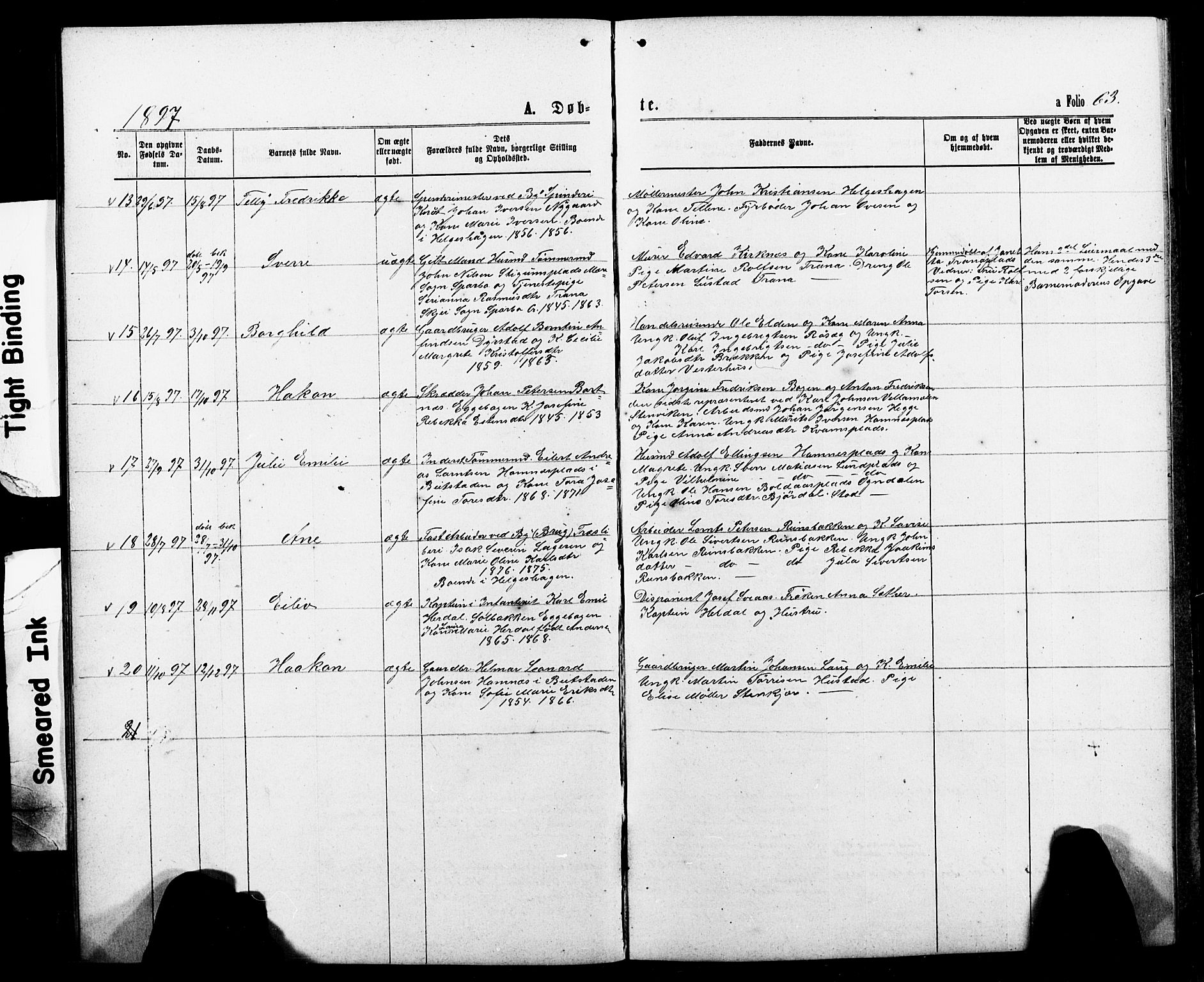 Ministerialprotokoller, klokkerbøker og fødselsregistre - Nord-Trøndelag, AV/SAT-A-1458/740/L0380: Klokkerbok nr. 740C01, 1868-1902, s. 63