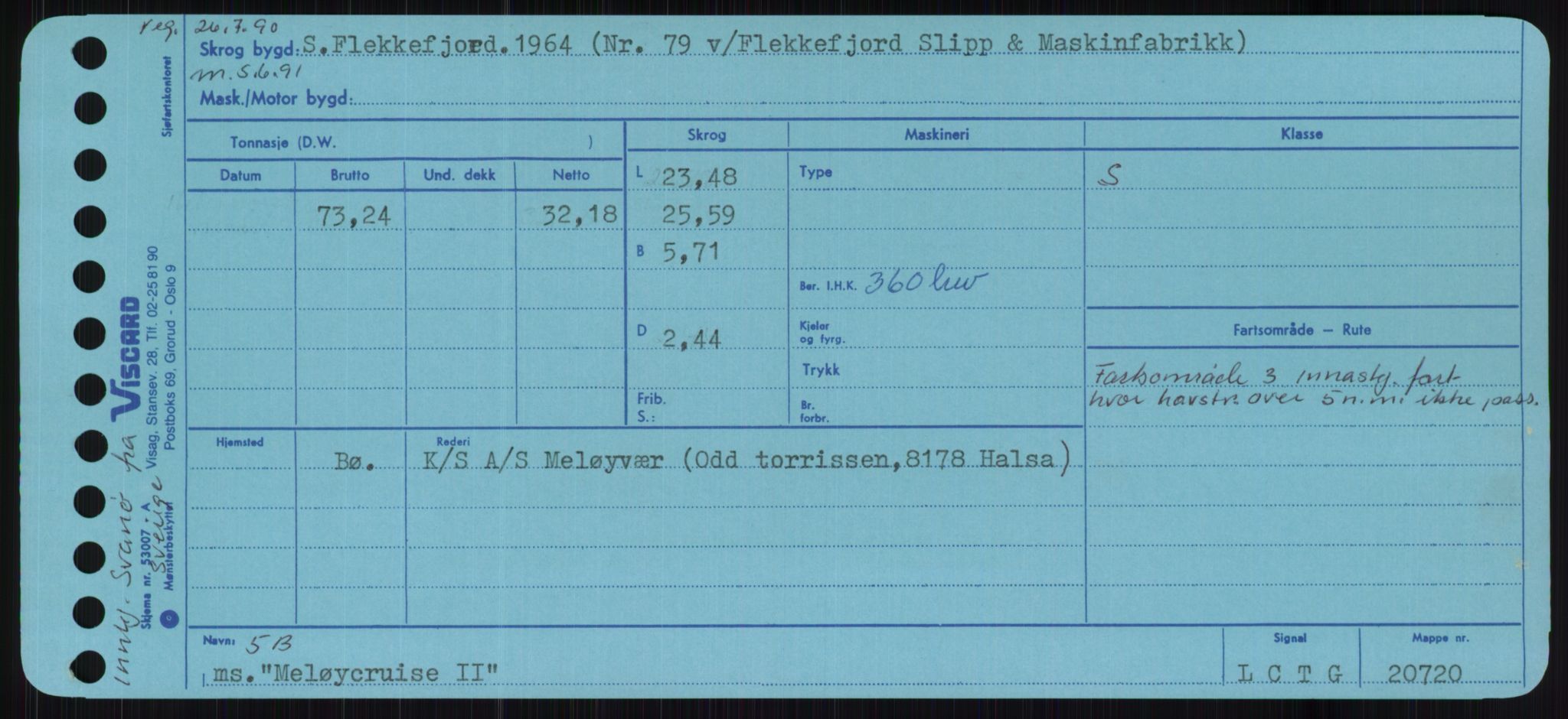 Sjøfartsdirektoratet med forløpere, Skipsmålingen, RA/S-1627/H/Ha/L0004/0001: Fartøy, Mas-R / Fartøy, Mas-Odd, s. 71