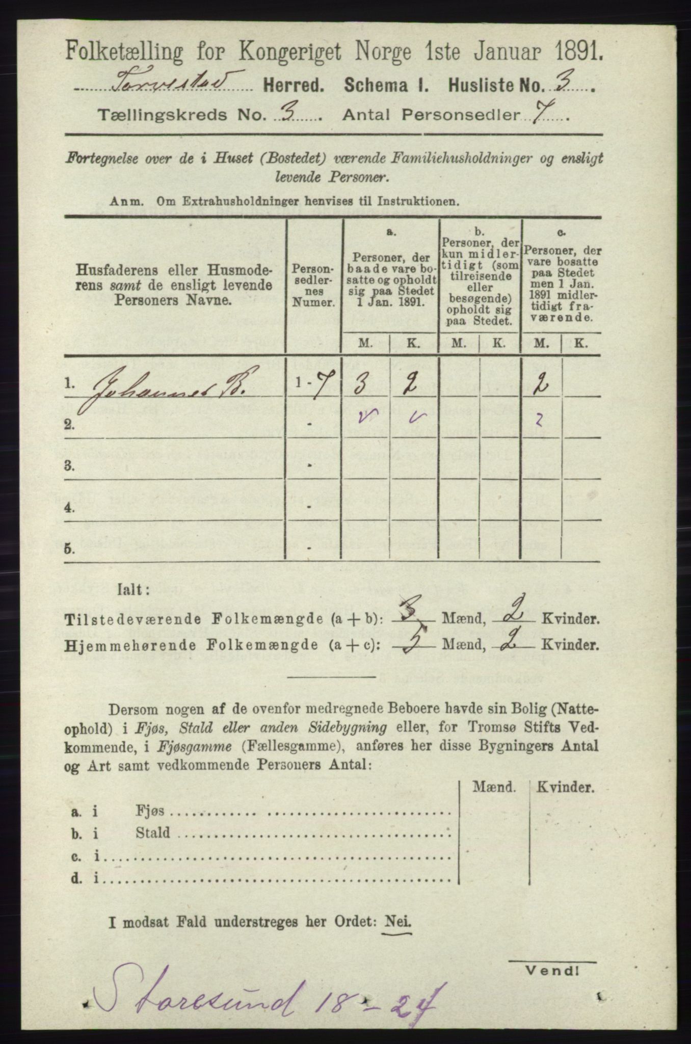 RA, Folketelling 1891 for 1152 Torvastad herred, 1891, s. 873