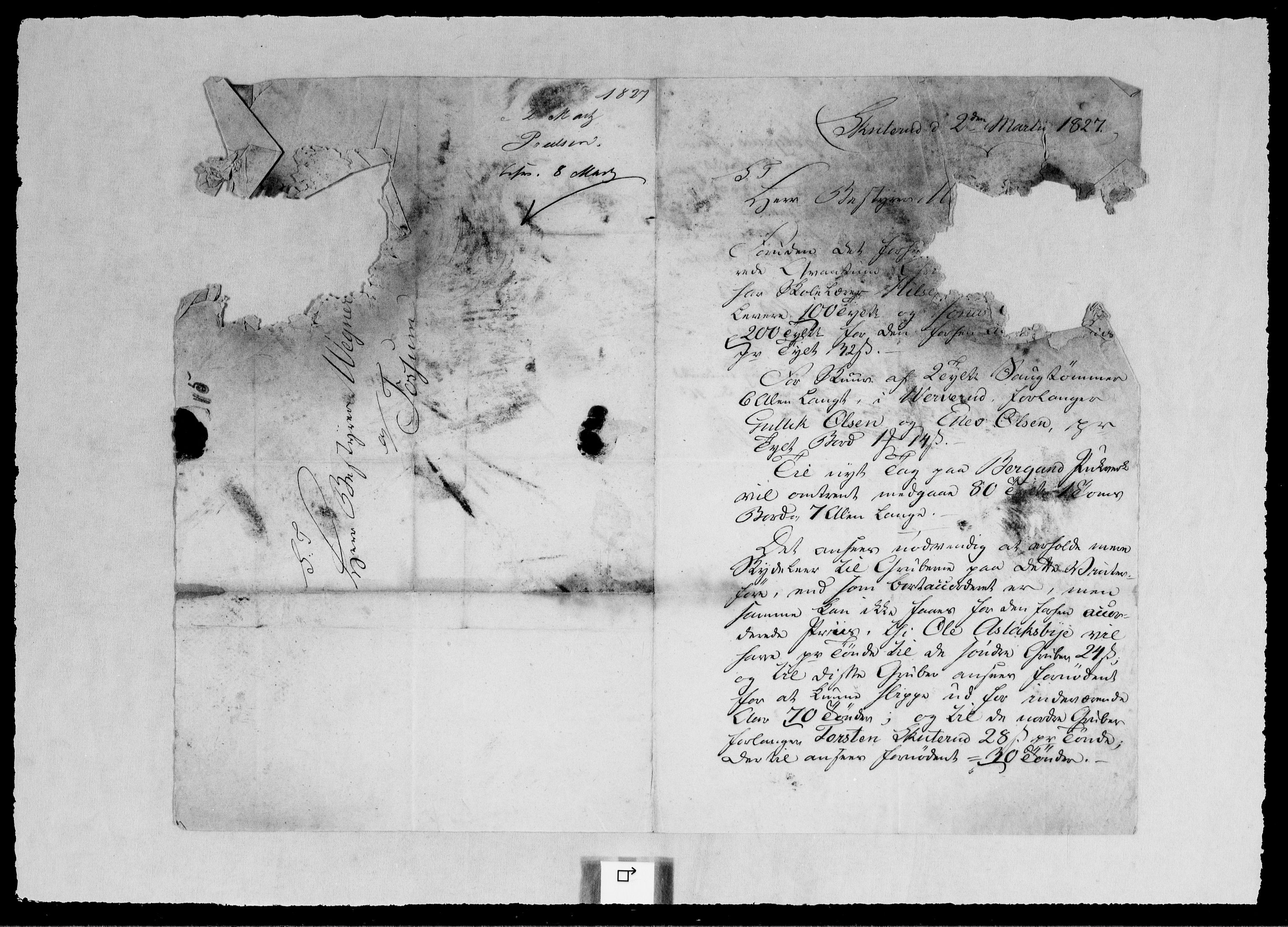 Modums Blaafarveværk, AV/RA-PA-0157/G/Gb/L0097/0001: -- / Innkomne brev A - H, 1826-1827, s. 17