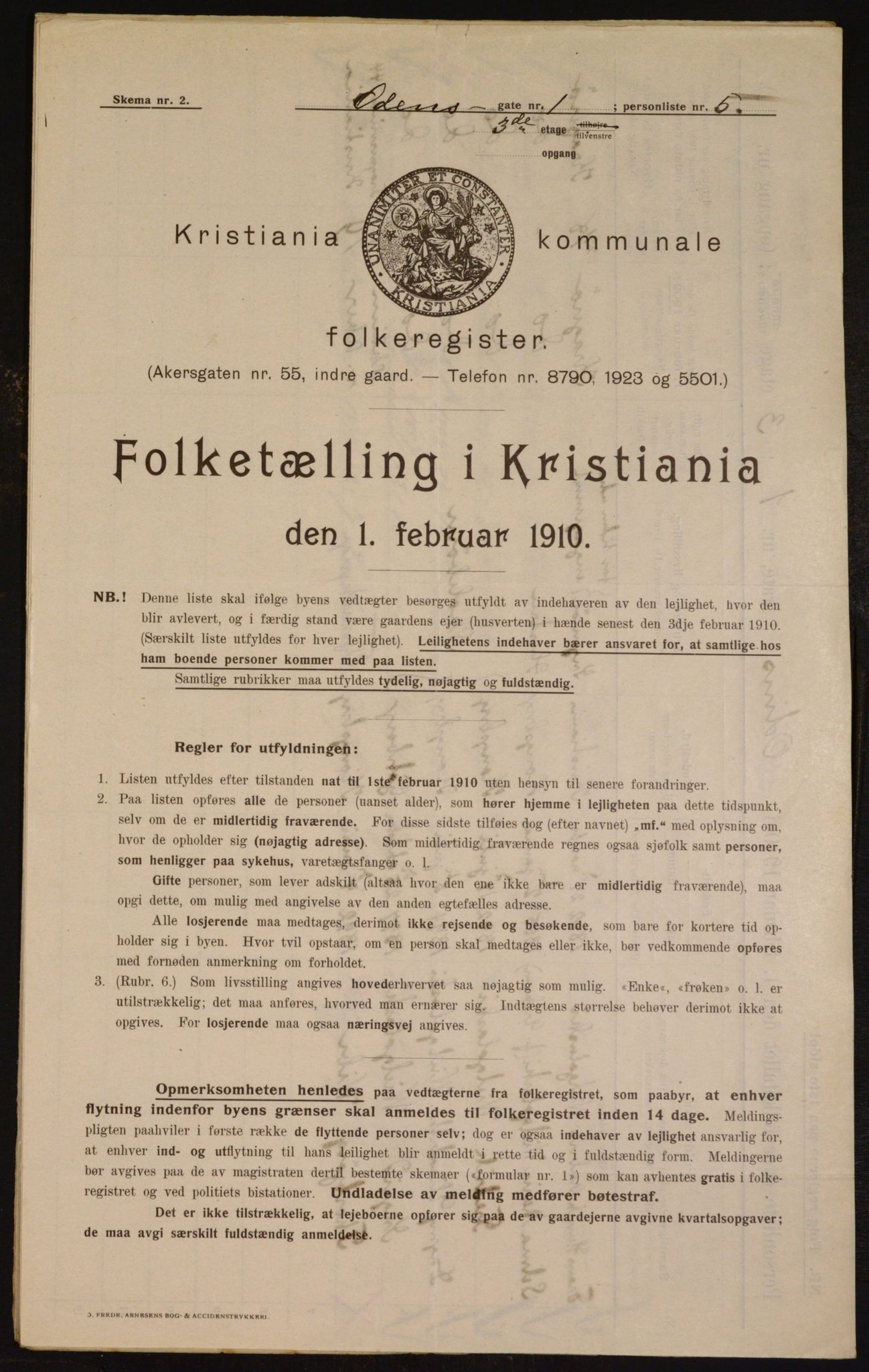 OBA, Kommunal folketelling 1.2.1910 for Kristiania, 1910, s. 71884