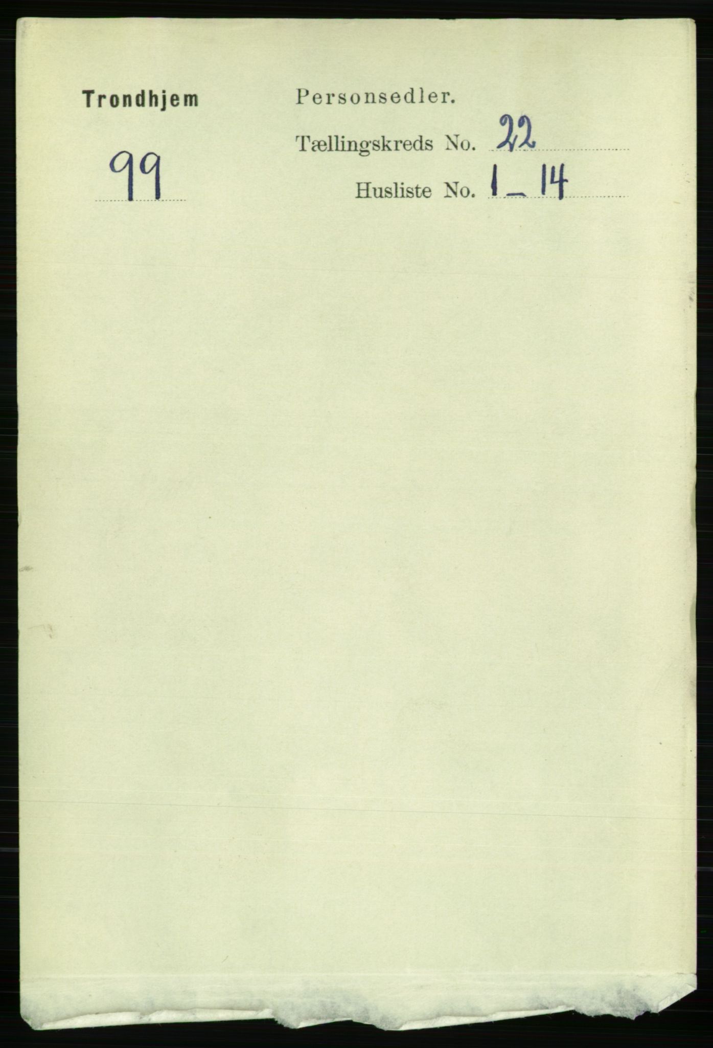 RA, Folketelling 1891 for 1601 Trondheim kjøpstad, 1891, s. 16534