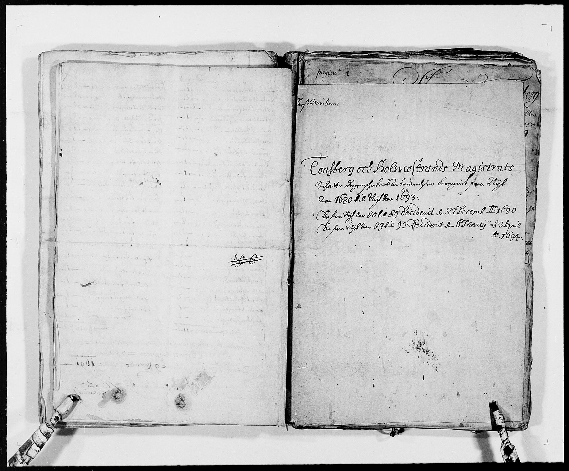 Rentekammeret inntil 1814, Reviderte regnskaper, Byregnskaper, RA/EA-4066/R/Rh/L0158: [H1] Kontribusjonsregnskap, 1664-1692, s. 337