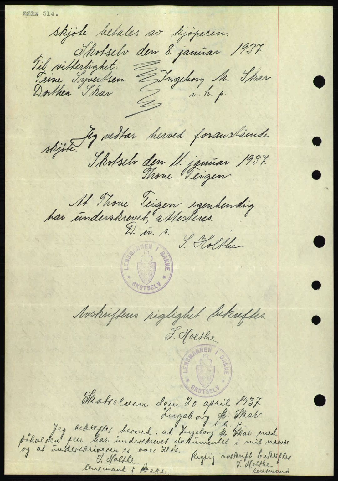 Eiker, Modum og Sigdal sorenskriveri, SAKO/A-123/G/Ga/Gab/L0035: Pantebok nr. A5, 1937-1937, Dagboknr: 880/1937