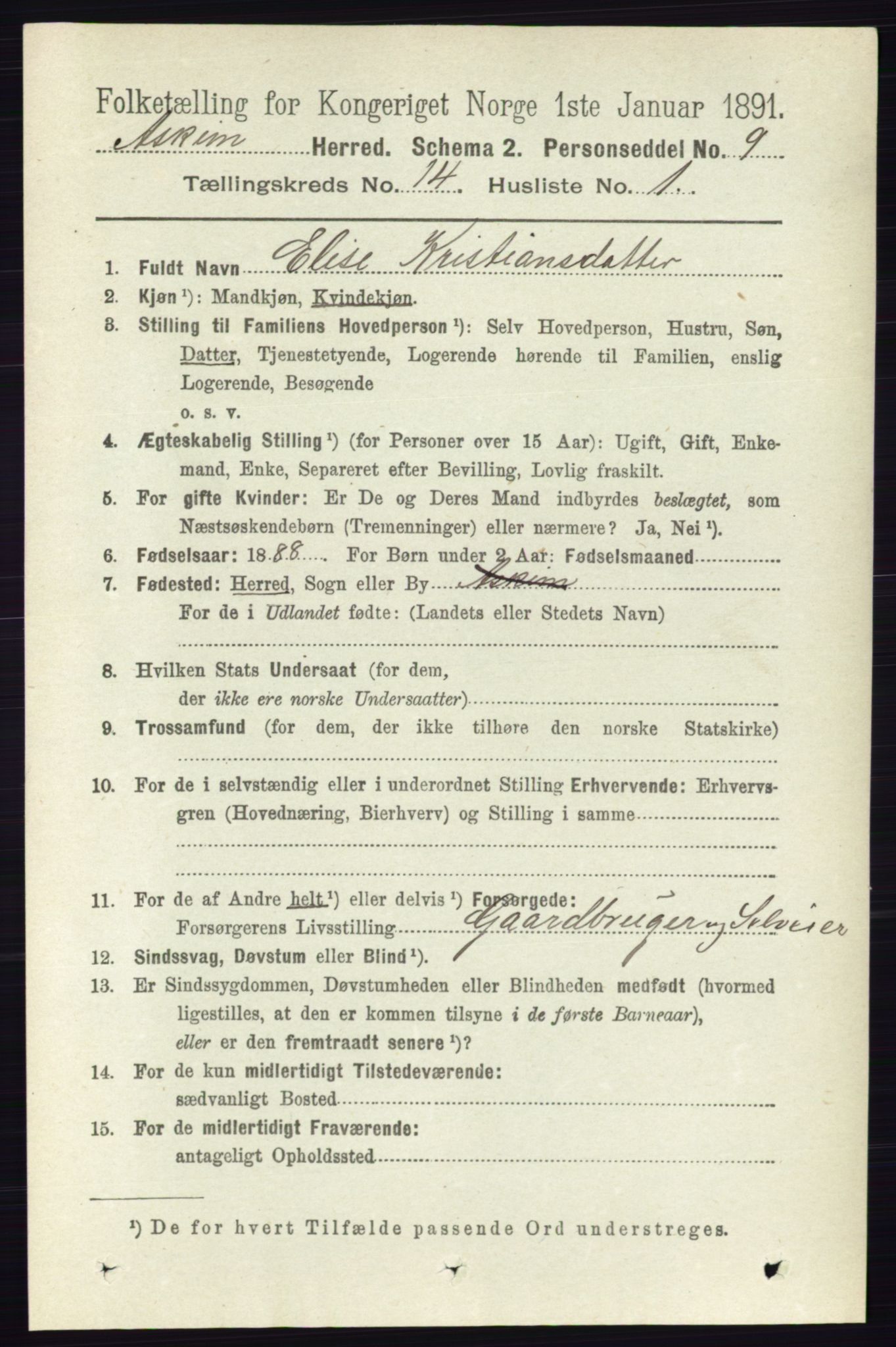 RA, Folketelling 1891 for 0124 Askim herred, 1891, s. 2254