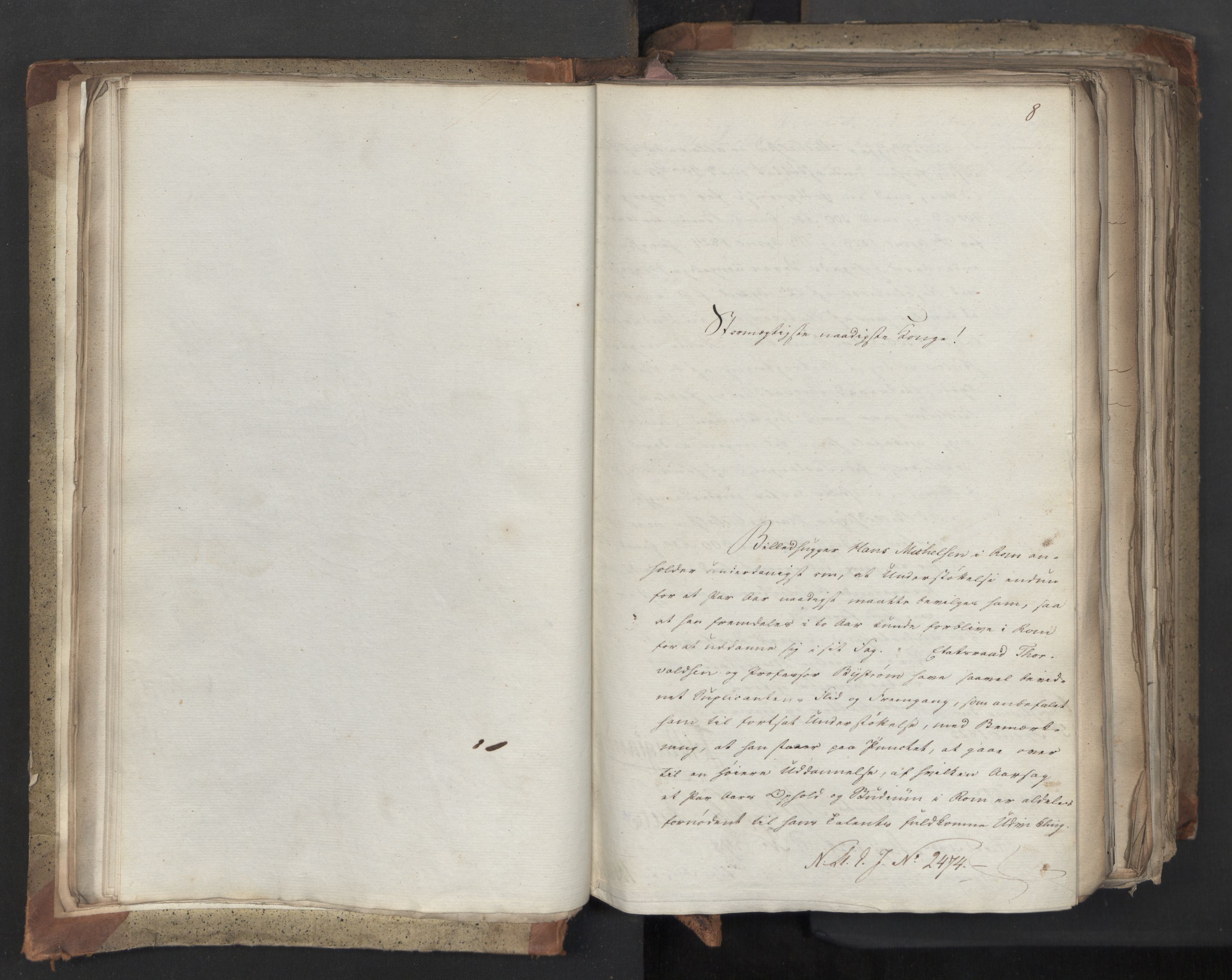 Statsrådsavdelingen i Stockholm, AV/RA-S-1003/D/Da/L0042: Regjeringsinnstillinger nr. 2467-2705, 1825, s. 22
