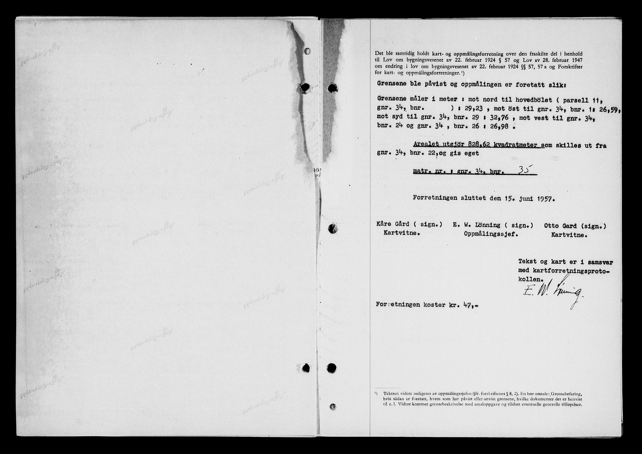Karmsund sorenskriveri, SAST/A-100311/01/II/IIB/L0125: Pantebok nr. 105A, 1957-1957, Dagboknr: 2019/1957