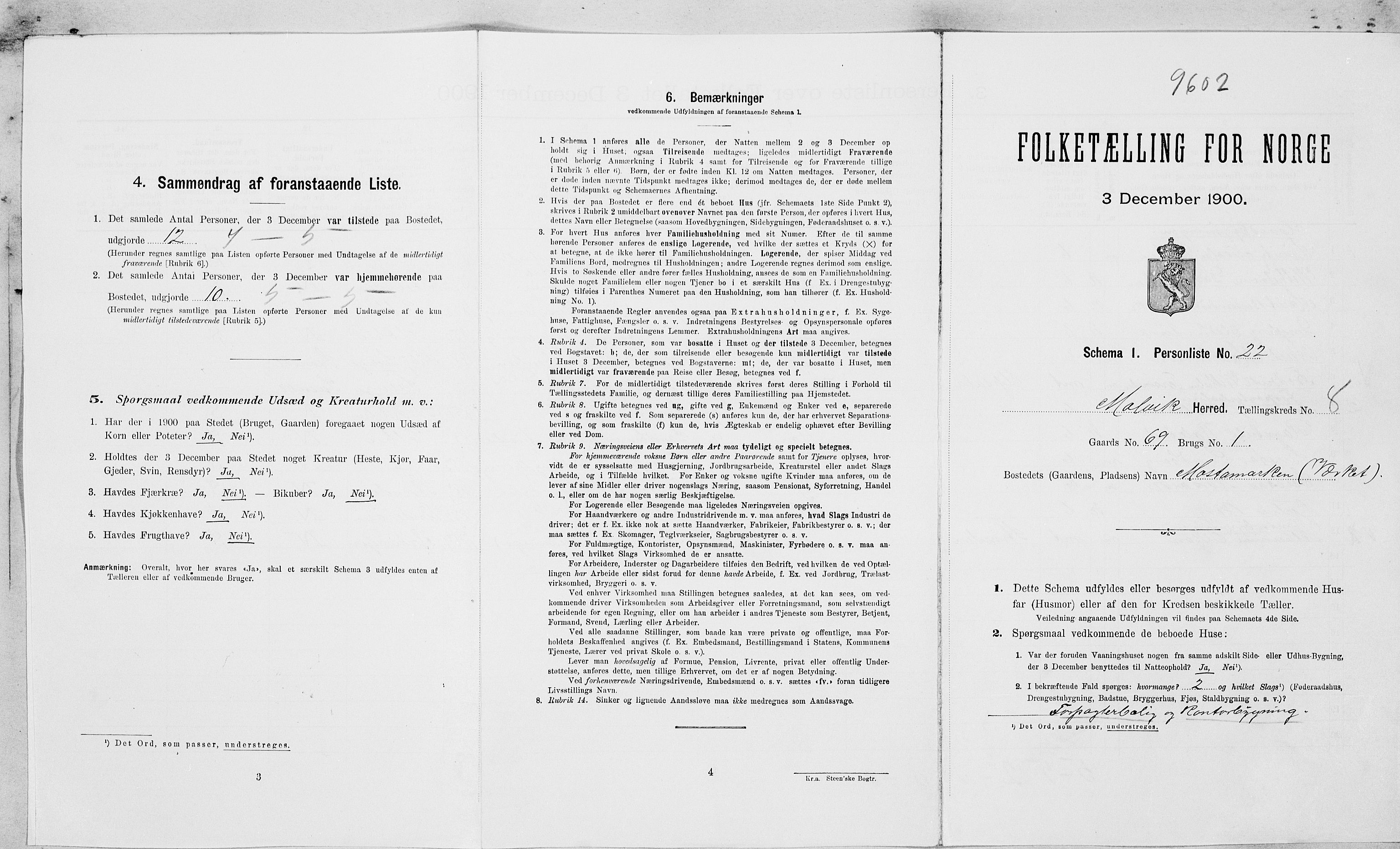 , Folketelling 1900 for 1663 Malvik herred, 1900, s. 753