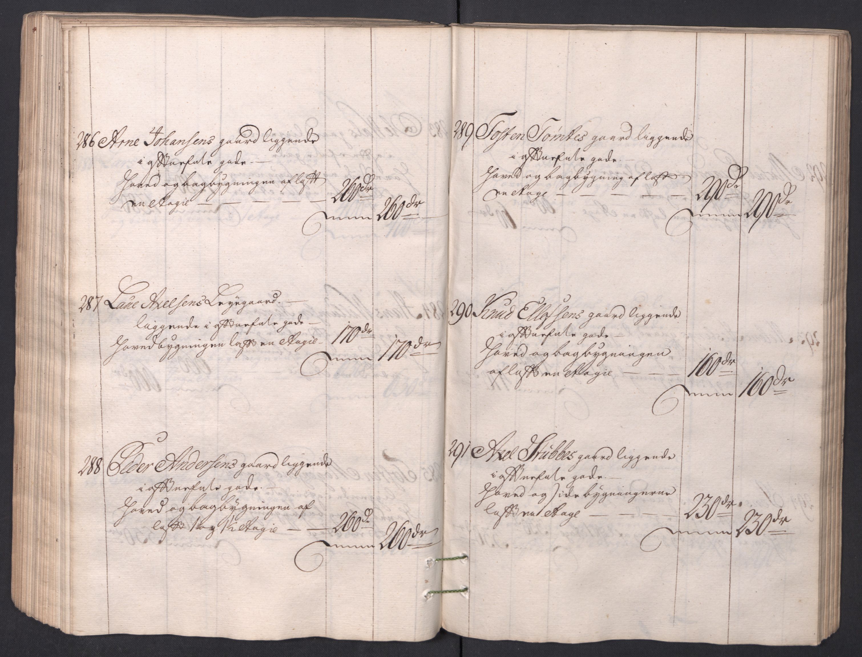 Kristiania stiftamt, AV/SAO-A-10386/I/Ia/L0001/0002: Branntakster / Christiania, 1766-1767