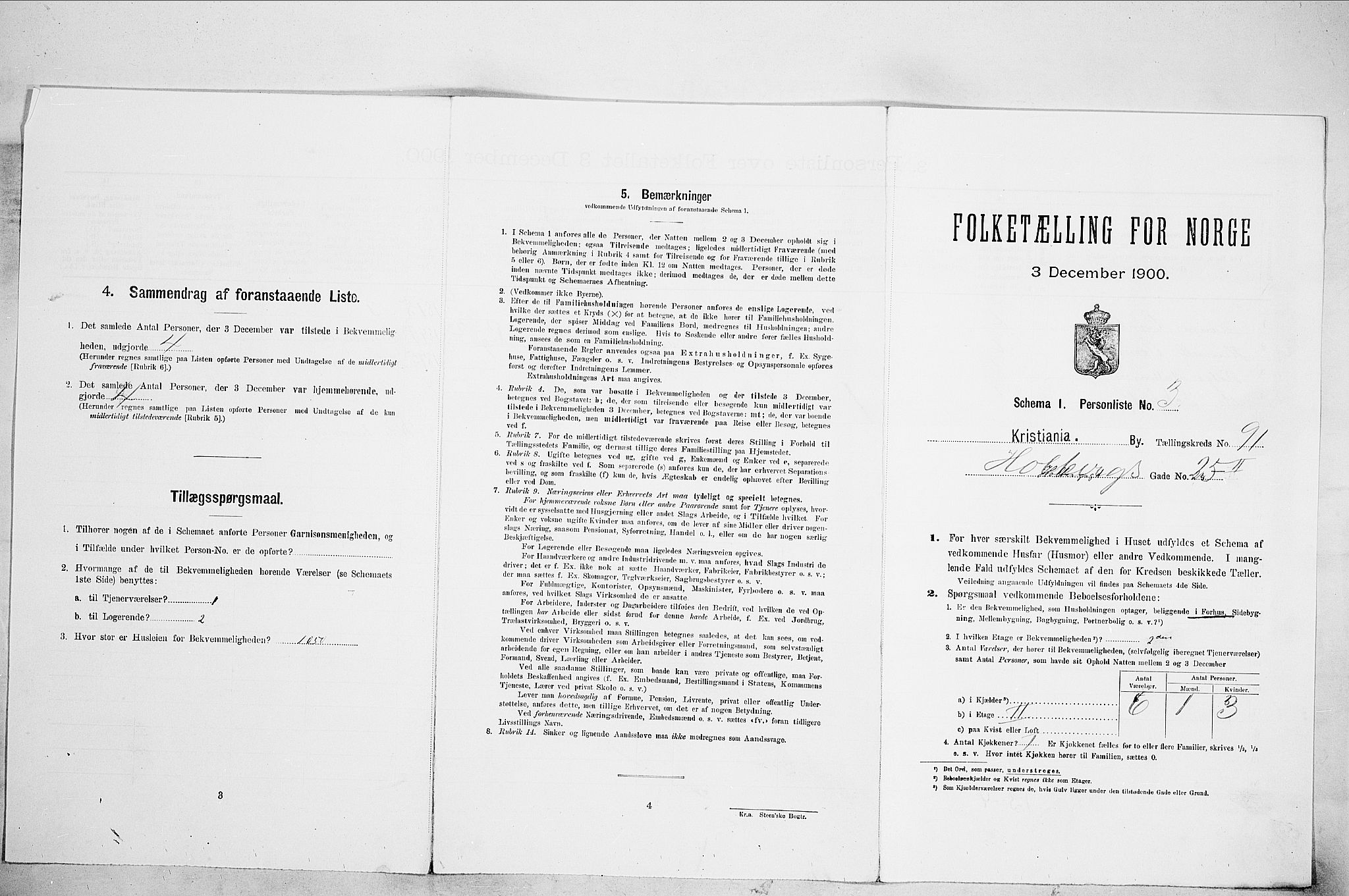 SAO, Folketelling 1900 for 0301 Kristiania kjøpstad, 1900, s. 38210