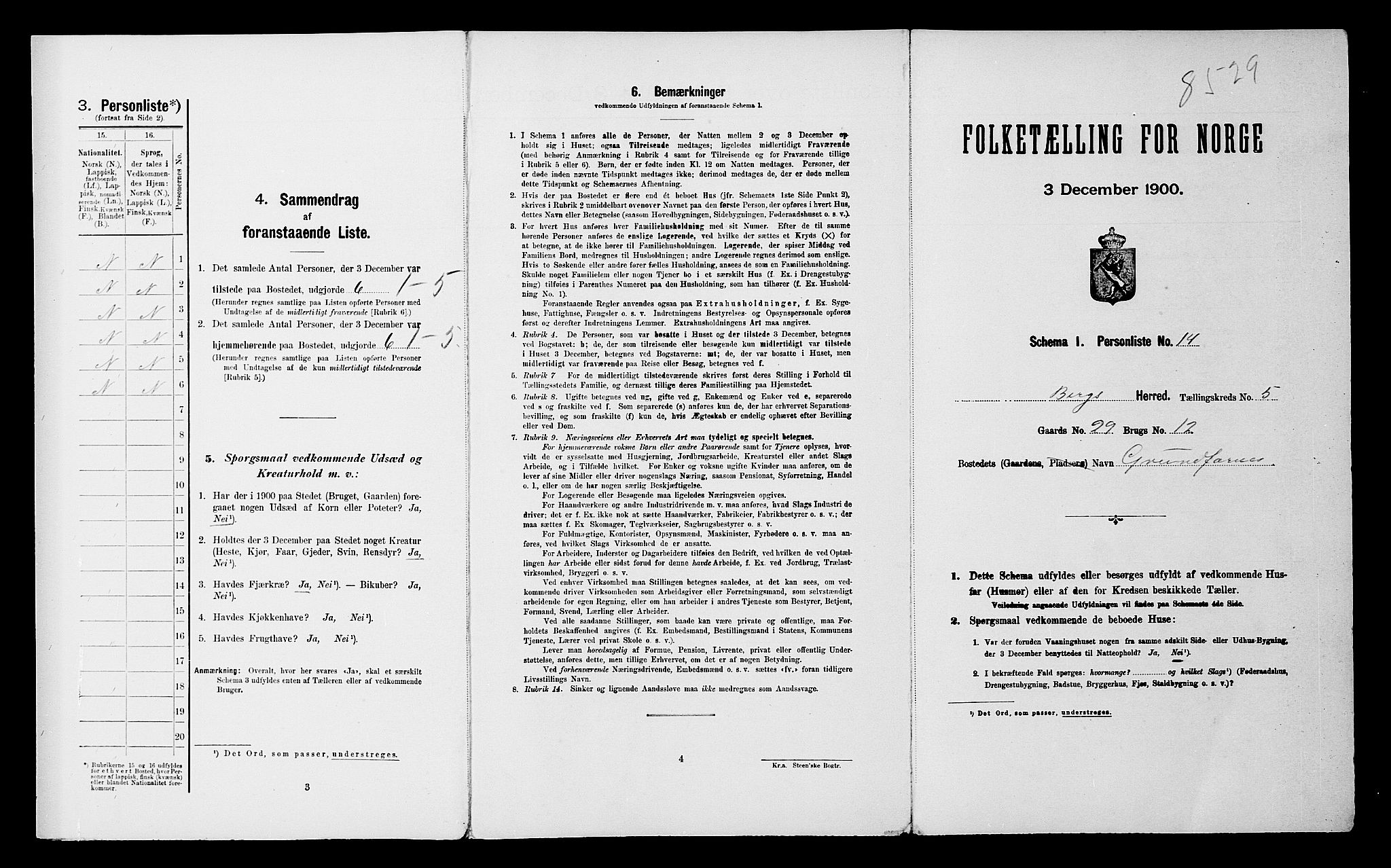 SATØ, Folketelling 1900 for 1929 Berg herred, 1900, s. 534