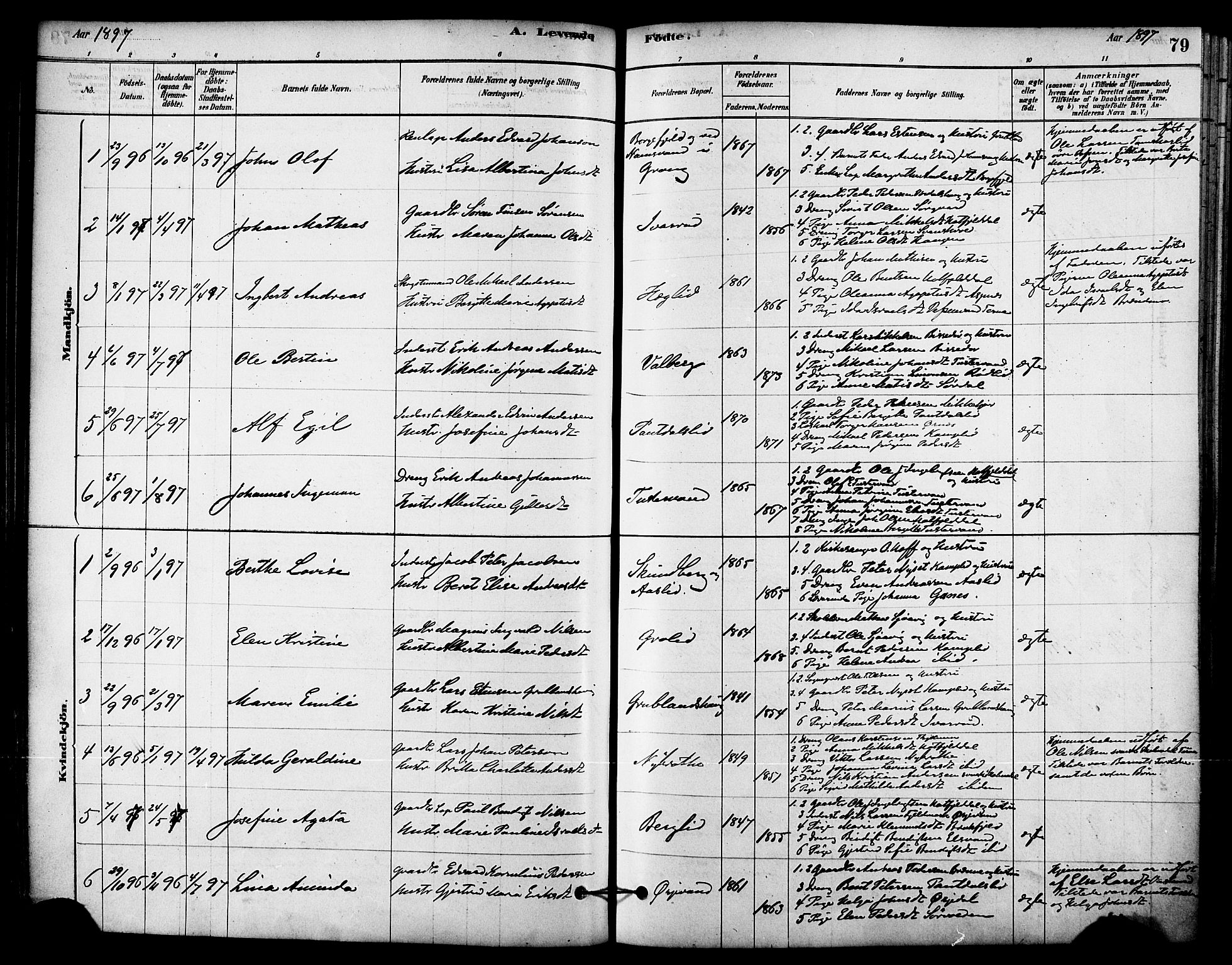 Ministerialprotokoller, klokkerbøker og fødselsregistre - Nordland, SAT/A-1459/823/L0325: Ministerialbok nr. 823A02, 1878-1898, s. 79