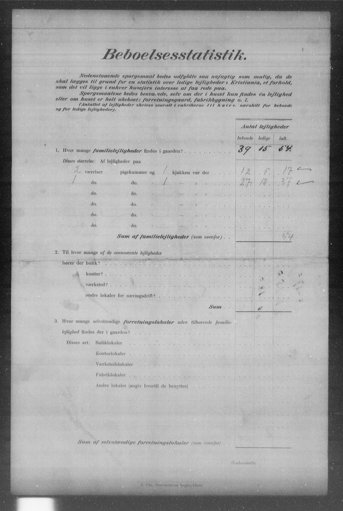 OBA, Kommunal folketelling 31.12.1903 for Kristiania kjøpstad, 1903, s. 522