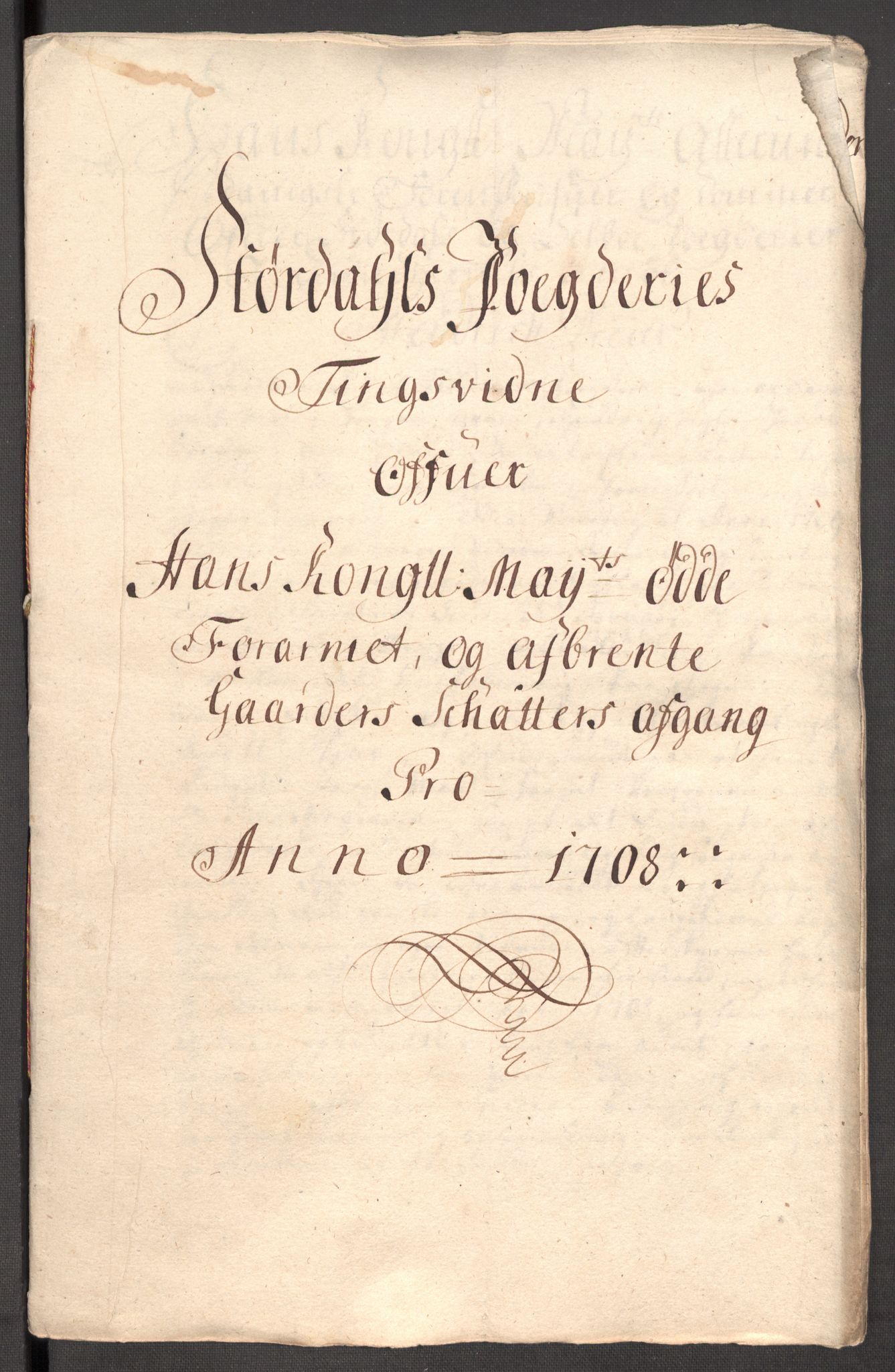 Rentekammeret inntil 1814, Reviderte regnskaper, Fogderegnskap, RA/EA-4092/R62/L4198: Fogderegnskap Stjørdal og Verdal, 1708, s. 288