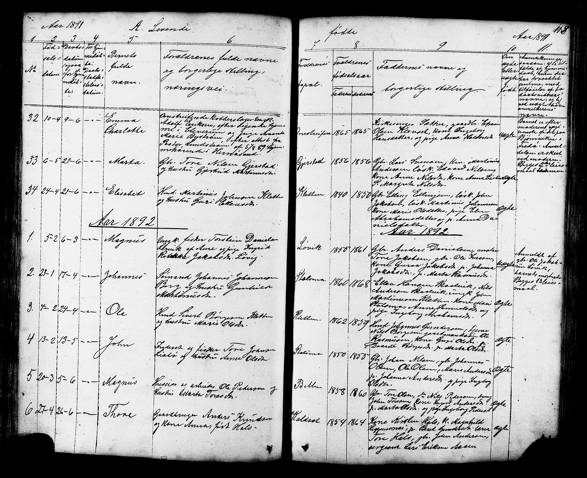 Ministerialprotokoller, klokkerbøker og fødselsregistre - Møre og Romsdal, SAT/A-1454/576/L0890: Klokkerbok nr. 576C01, 1837-1908, s. 118