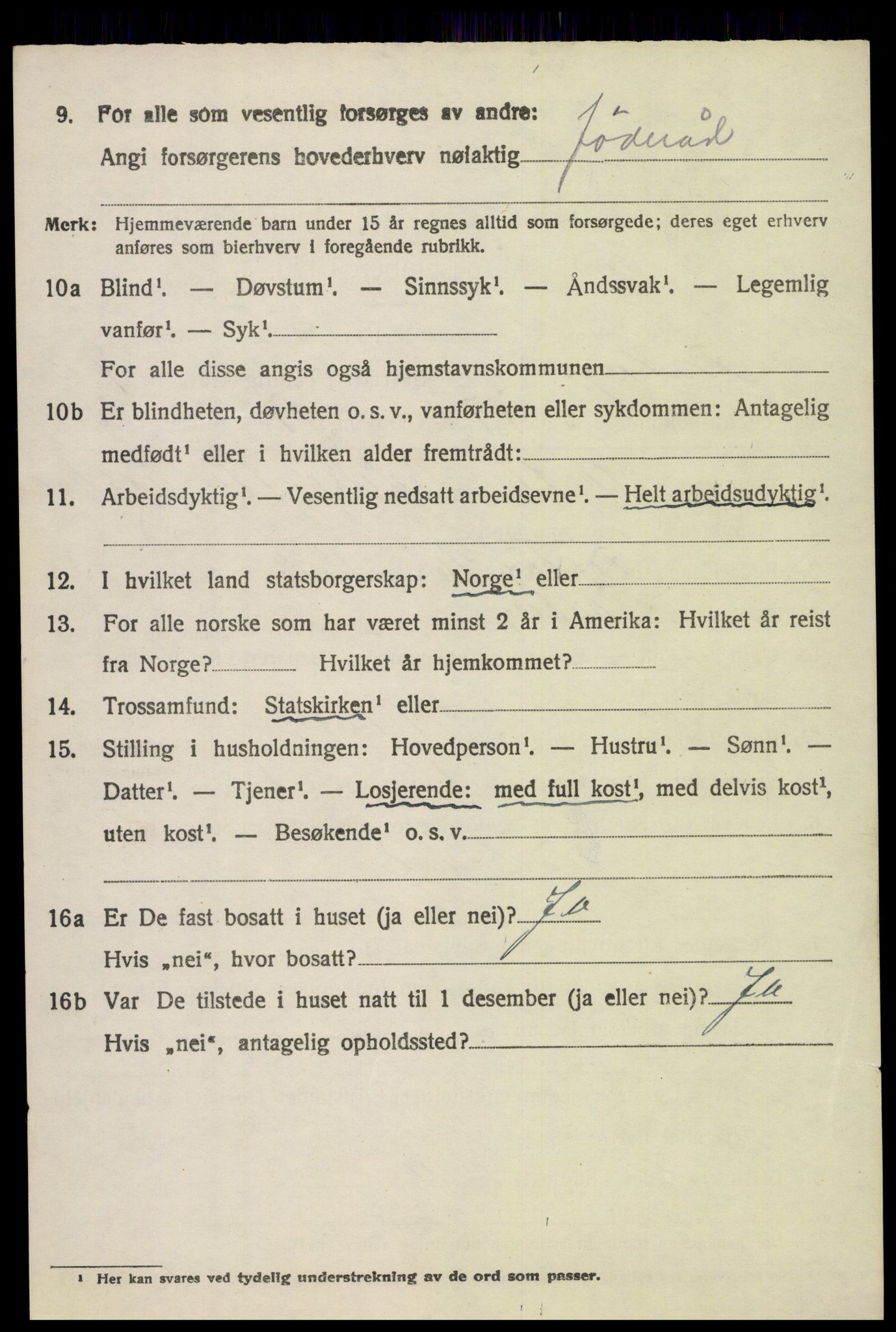 SAH, Folketelling 1920 for 0524 Fåberg herred, 1920, s. 9199