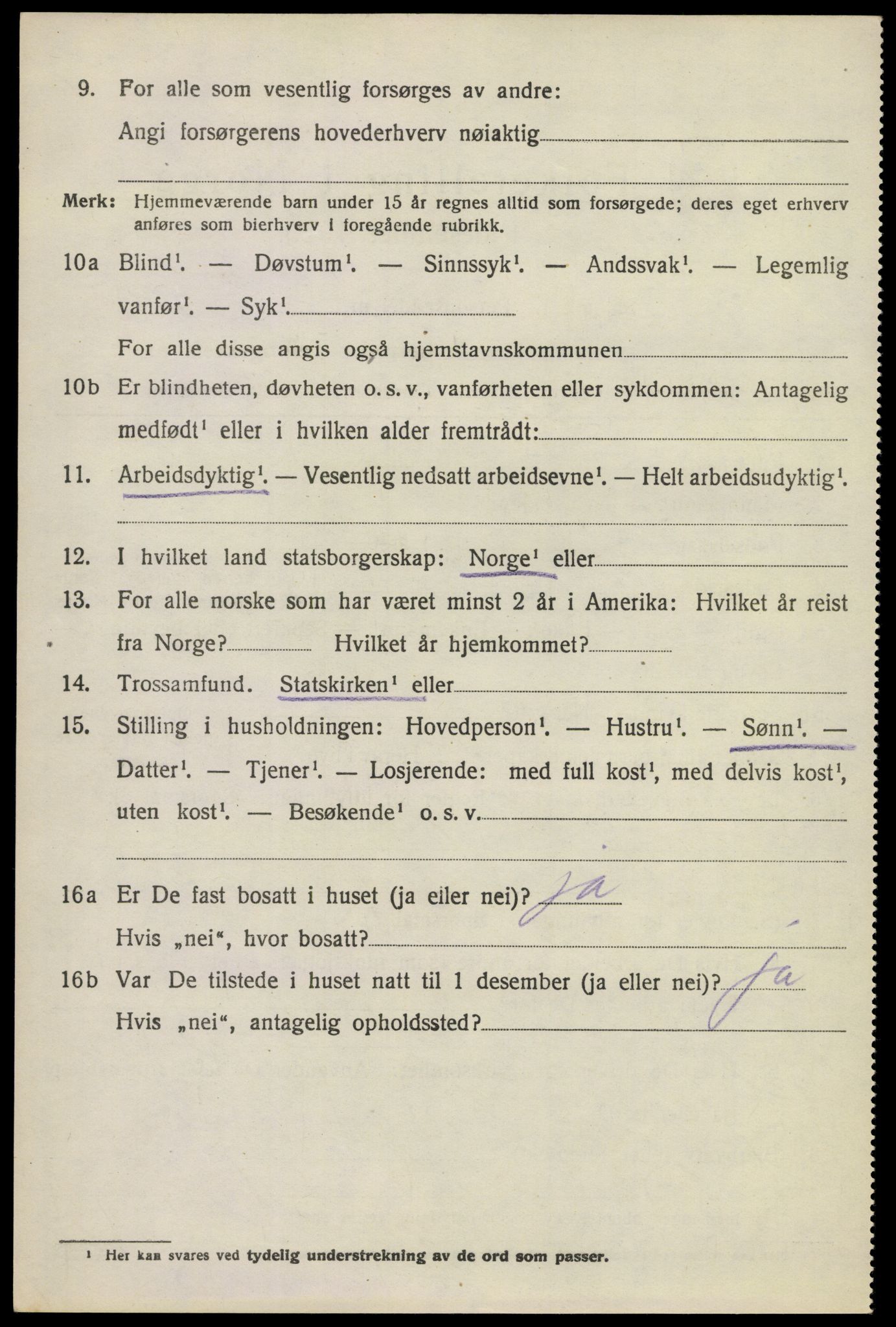 SAKO, Folketelling 1920 for 0622 Krødsherad herred, 1920, s. 1450
