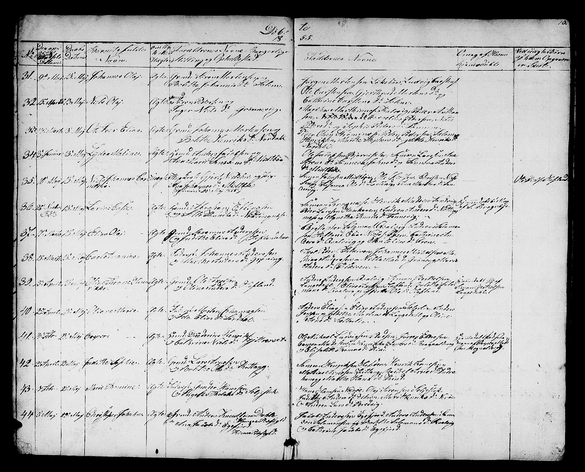 Kinn sokneprestembete, AV/SAB-A-80801/H/Hab/Haba/L0001: Klokkerbok nr. A 1, 1853-1868, s. 10