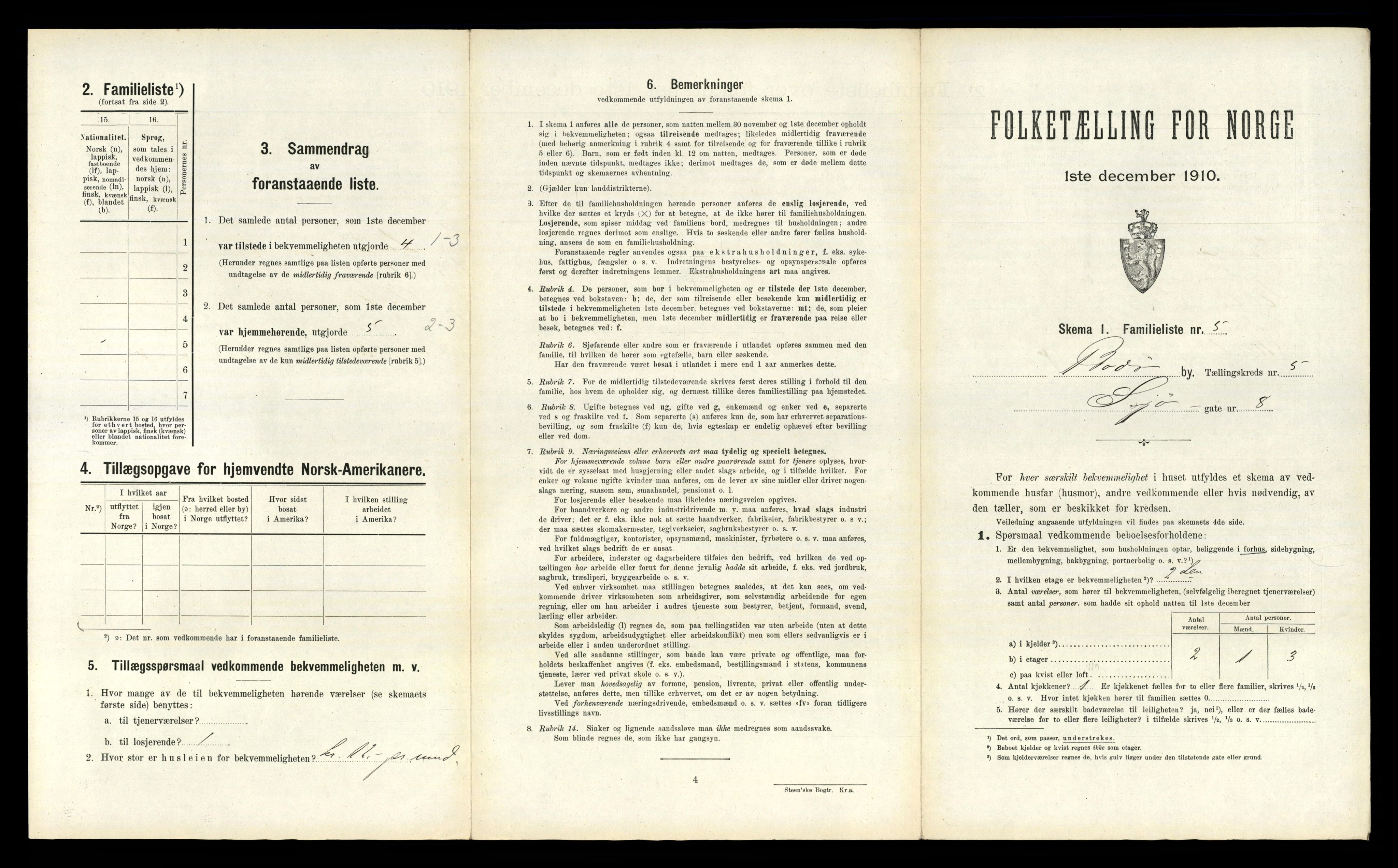 RA, Folketelling 1910 for 1804 Bodø kjøpstad, 1910, s. 1311