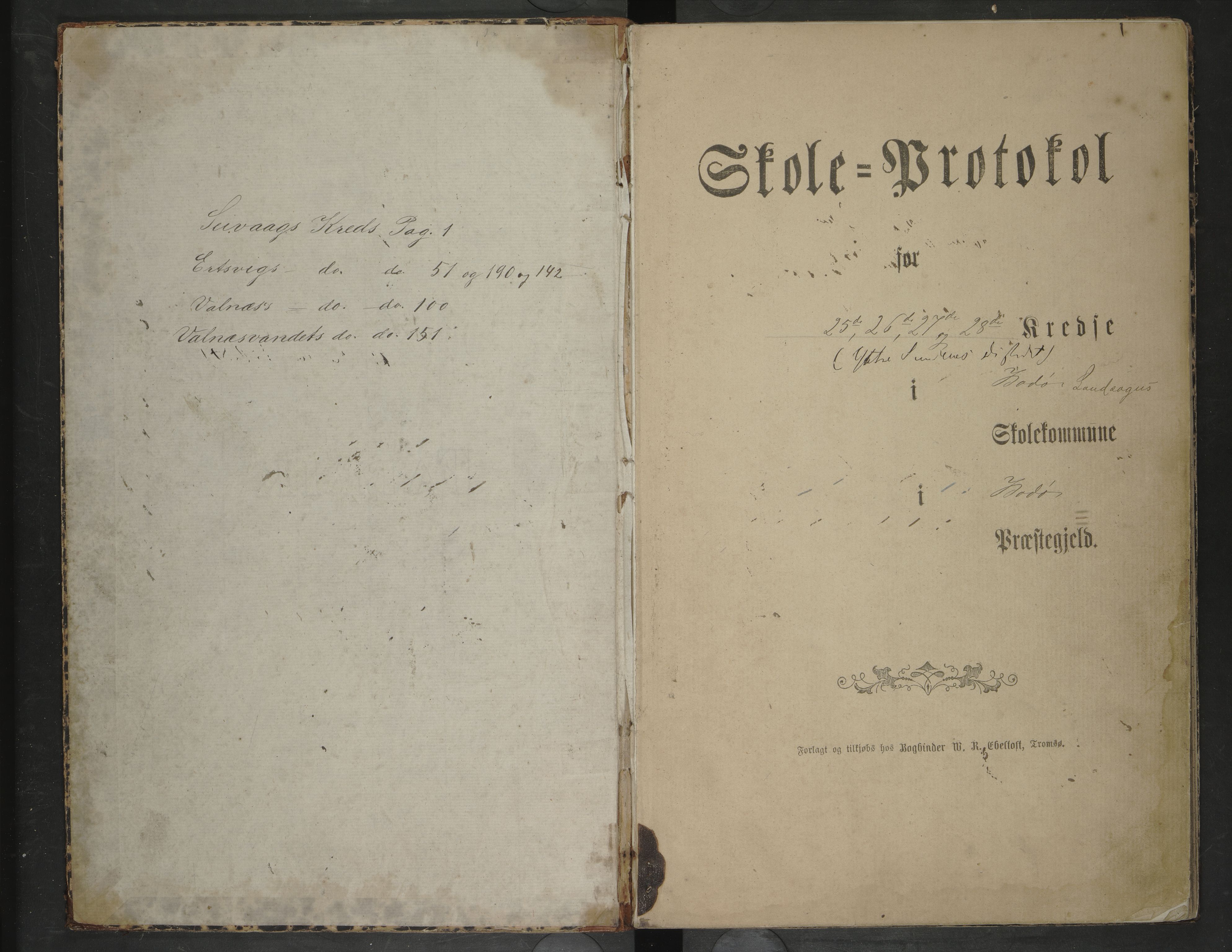 Bodin kommune. Ymse skolekretser/skoler, AIN/K-18431.510.12/F/Fa/L0023: Skoleprotokoll. Ertsvig, Seines, Seivaag, Skagen, Skaanland, Strømnes, Utskaret, Valnes, Valnesvatnet, 1871-1880