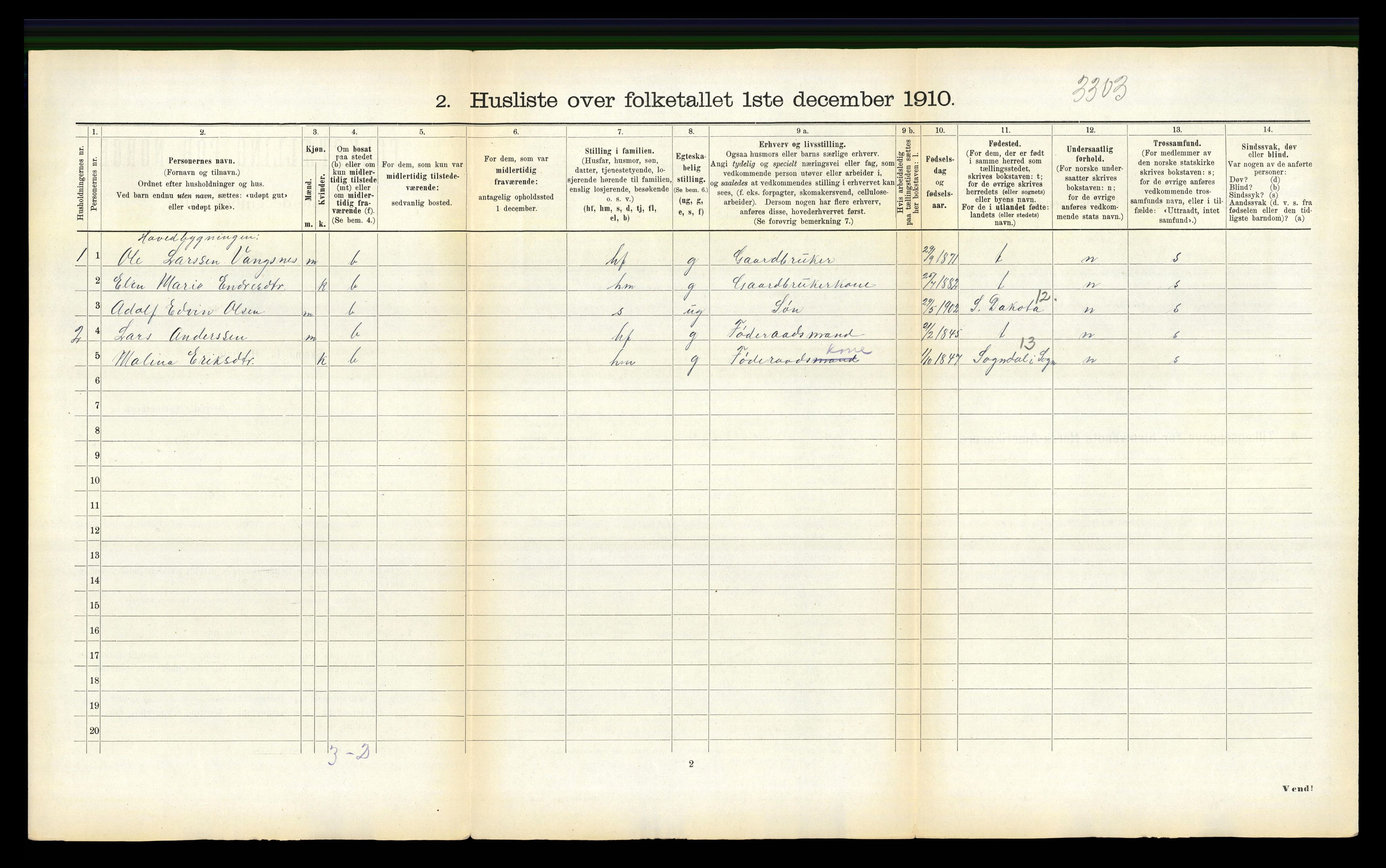 RA, Folketelling 1910 for 1418 Balestrand herred, 1910, s. 751