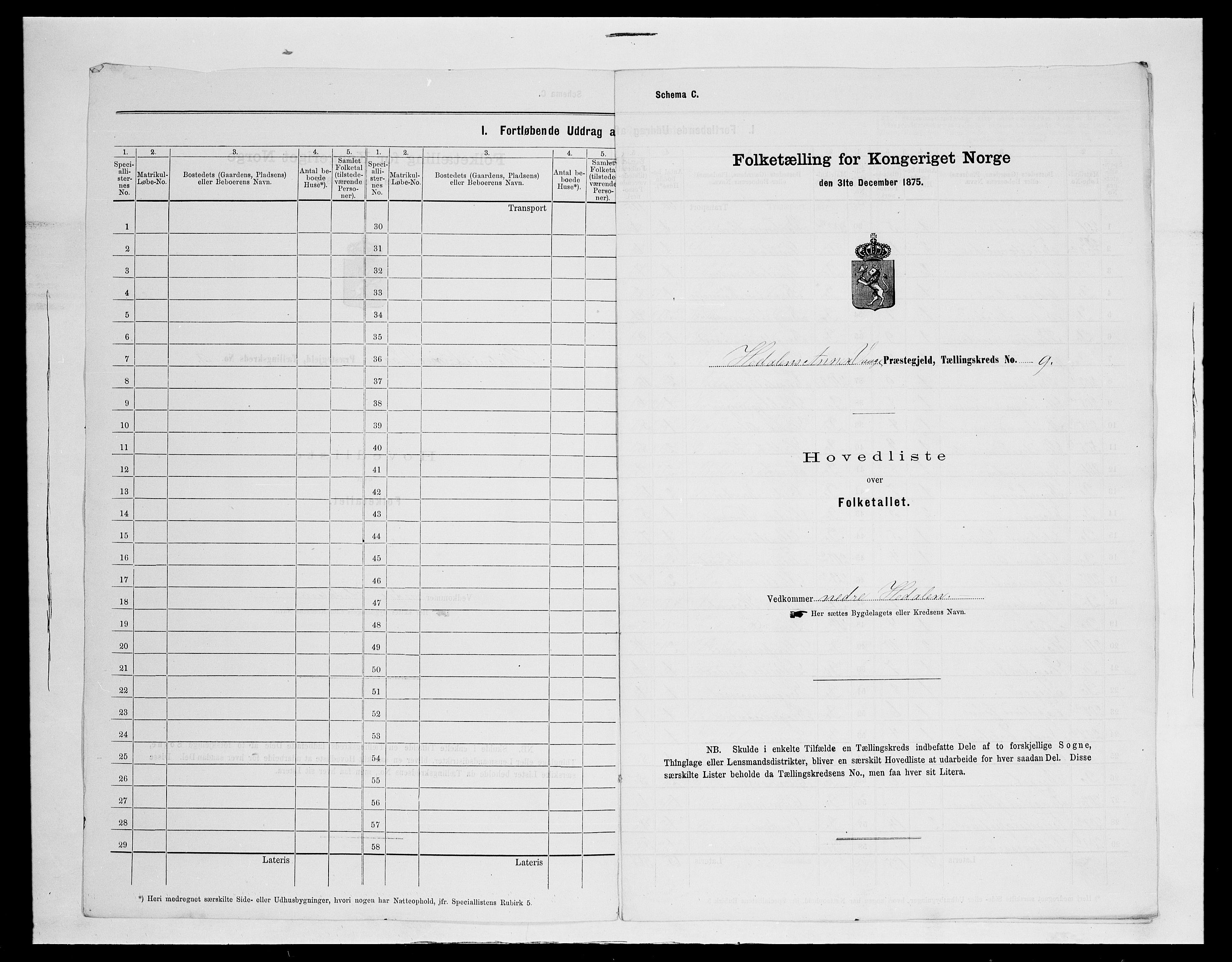 SAH, Folketelling 1875 for 0515P Vågå prestegjeld, 1875, s. 54