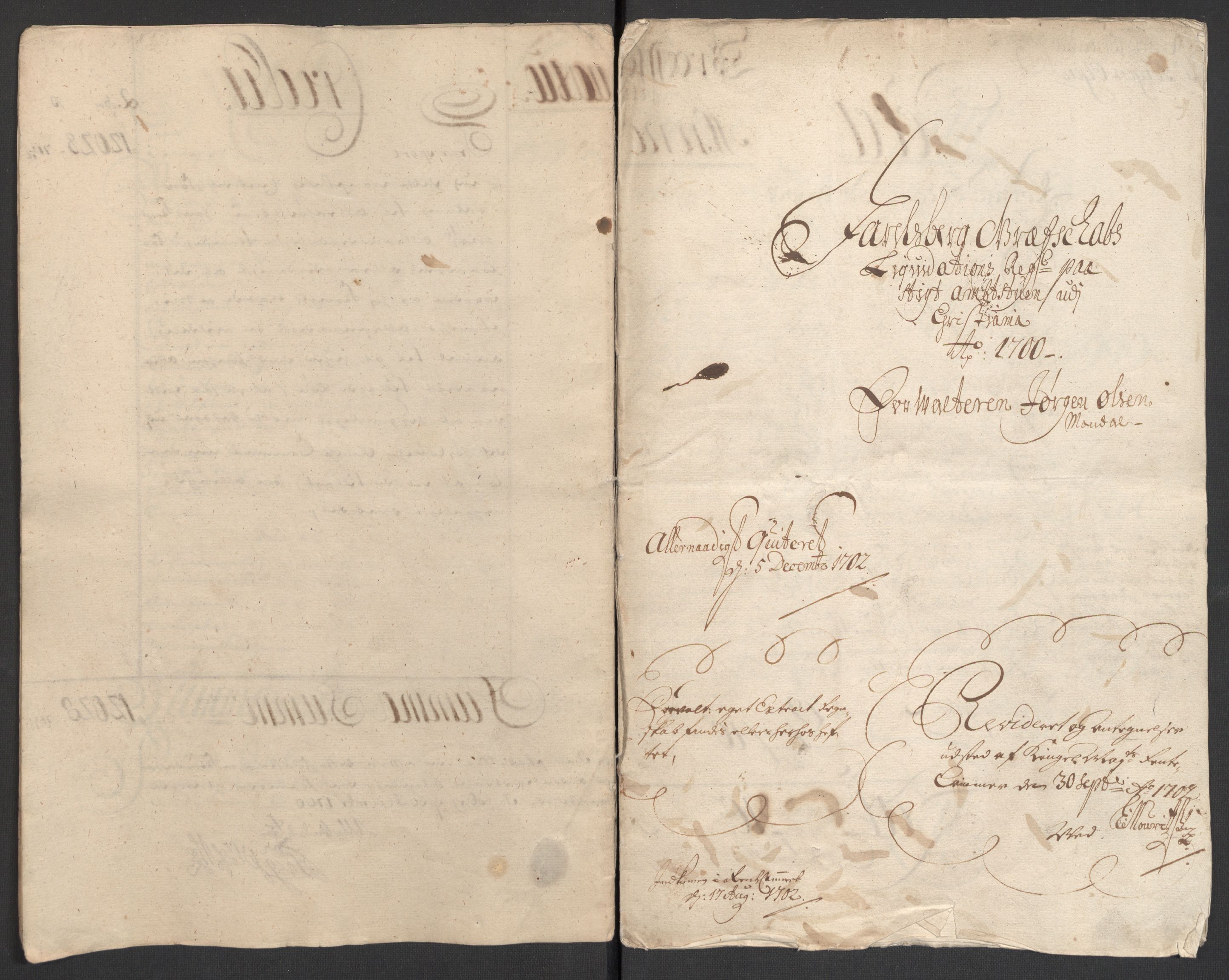 Rentekammeret inntil 1814, Reviderte regnskaper, Fogderegnskap, AV/RA-EA-4092/R32/L1869: Fogderegnskap Jarlsberg grevskap, 1700-1701, s. 11