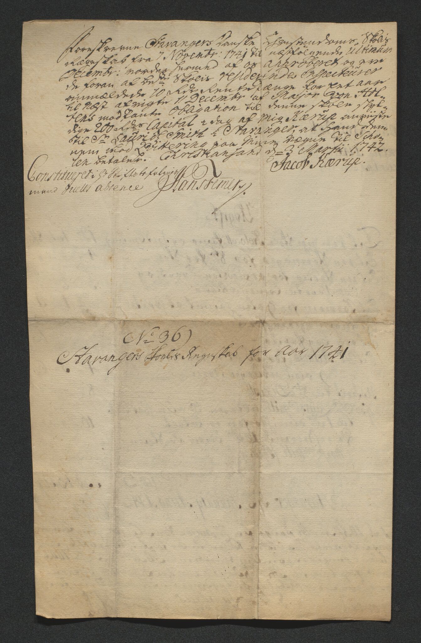 Biskopen i Kristiansand, AV/SAK-1113-0001/G/Gh/L0078: C 235 - Regnskap for Stavanger fattigskole, 1694-1822, s. 8