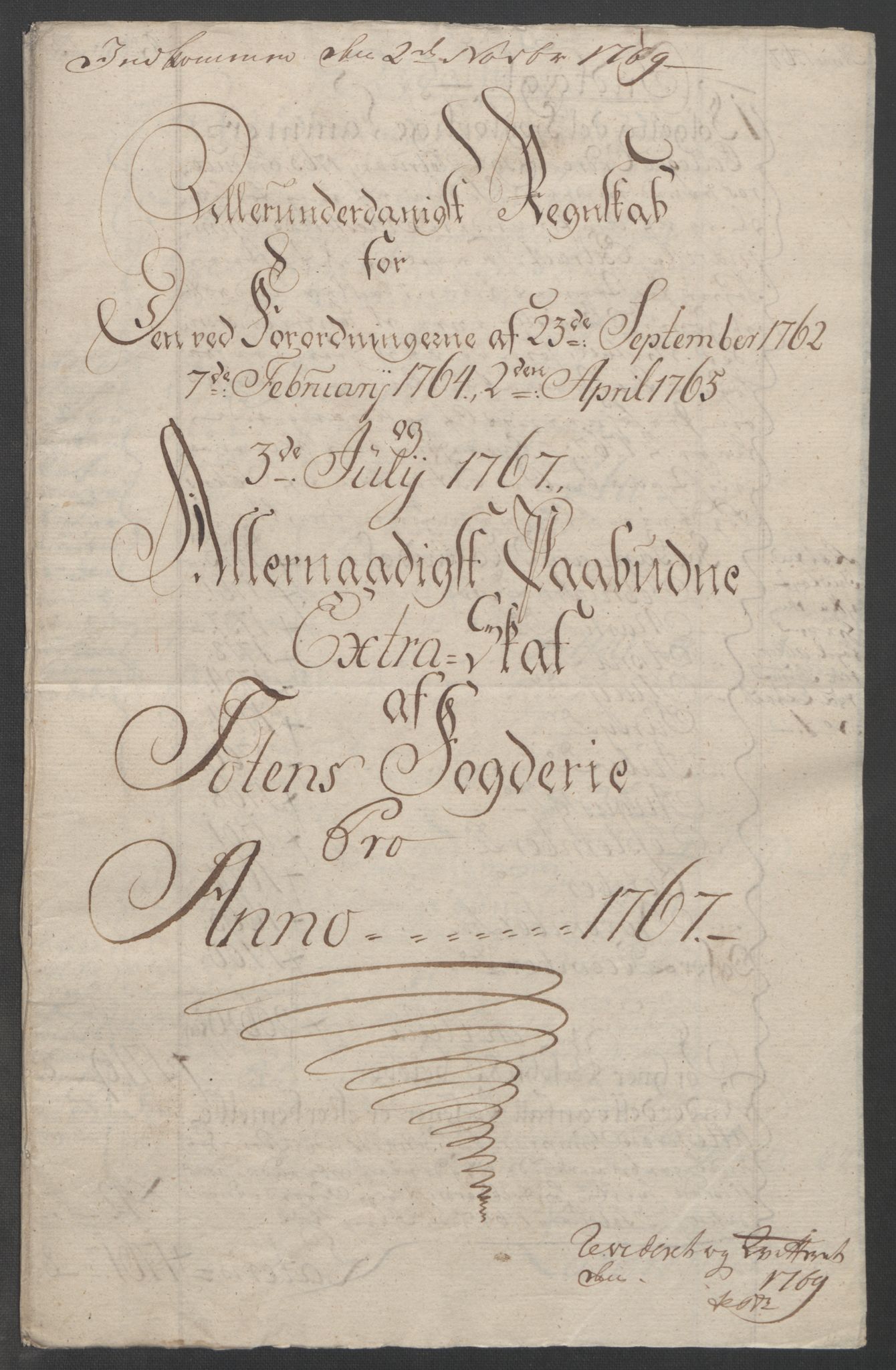 Rentekammeret inntil 1814, Reviderte regnskaper, Fogderegnskap, RA/EA-4092/R19/L1399: Fogderegnskap Toten, Hadeland og Vardal, 1762-1783, s. 131