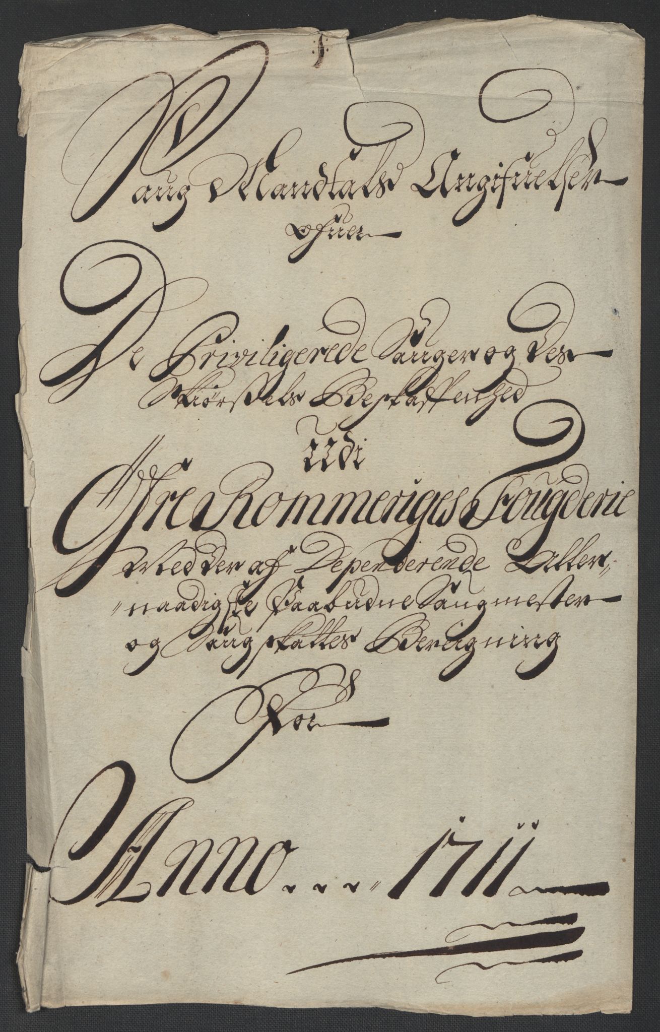 Rentekammeret inntil 1814, Reviderte regnskaper, Fogderegnskap, RA/EA-4092/R12/L0720: Fogderegnskap Øvre Romerike, 1710-1711, s. 433