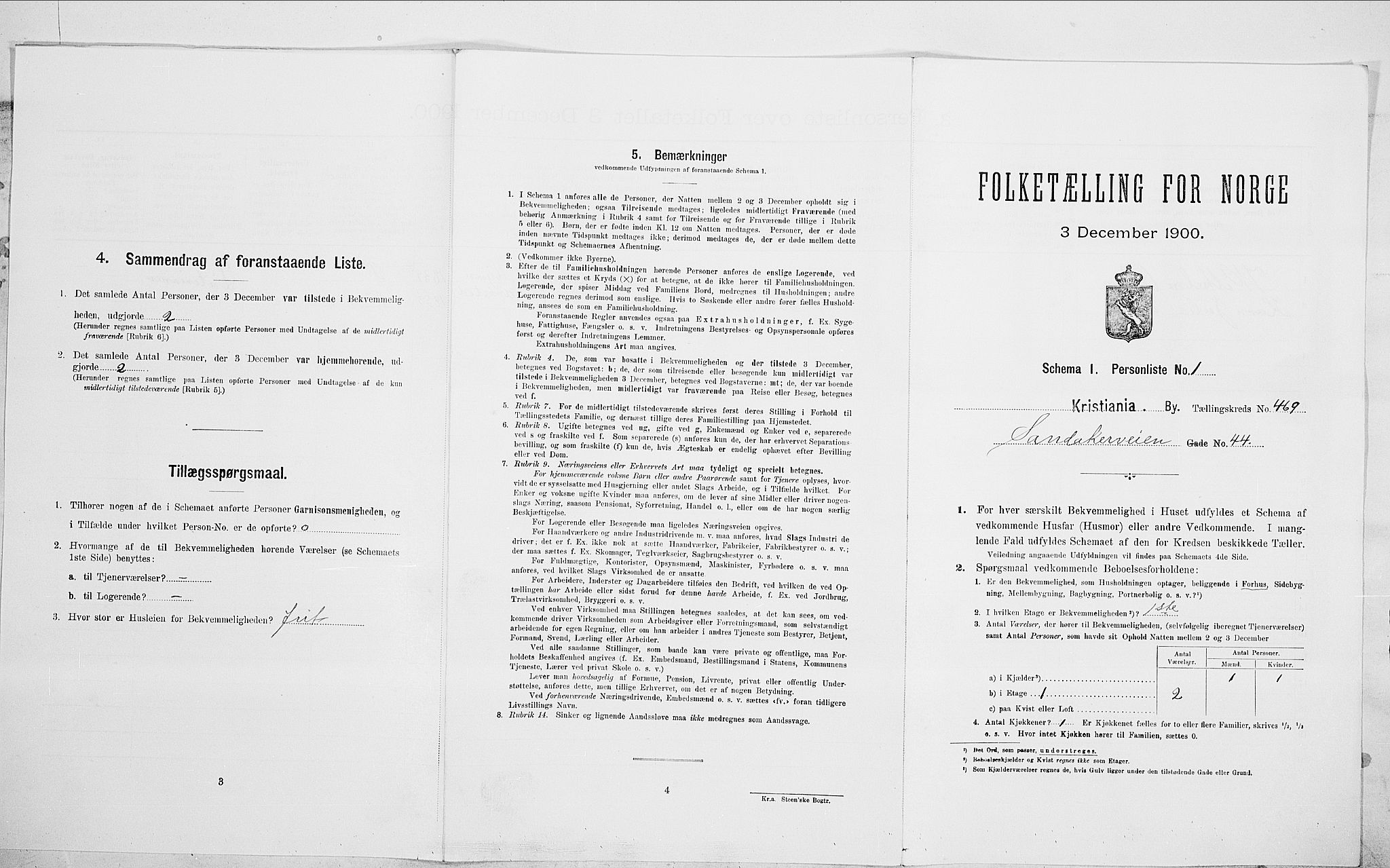 SAO, Folketelling 1900 for 0301 Kristiania kjøpstad, 1900, s. 78363