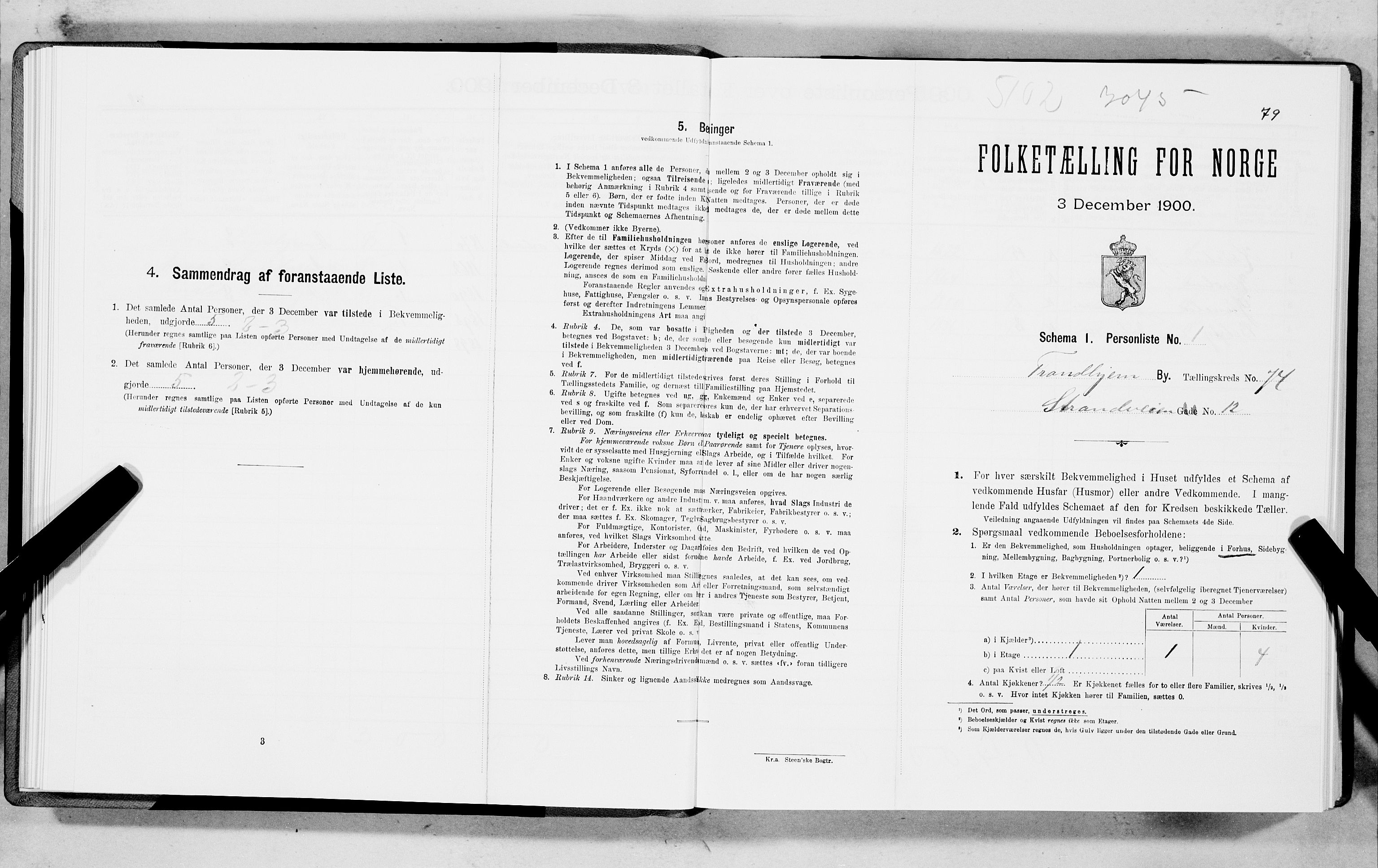 SAT, Folketelling 1900 for 1601 Trondheim kjøpstad, 1900, s. 14508