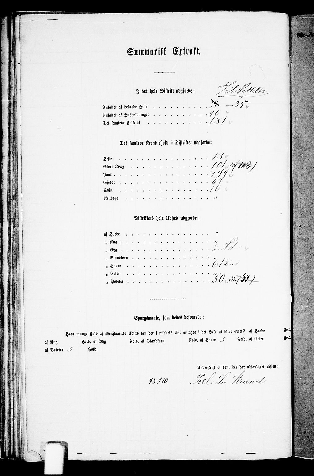 RA, Folketelling 1865 for 1157P Vikedal prestegjeld, 1865, s. 48