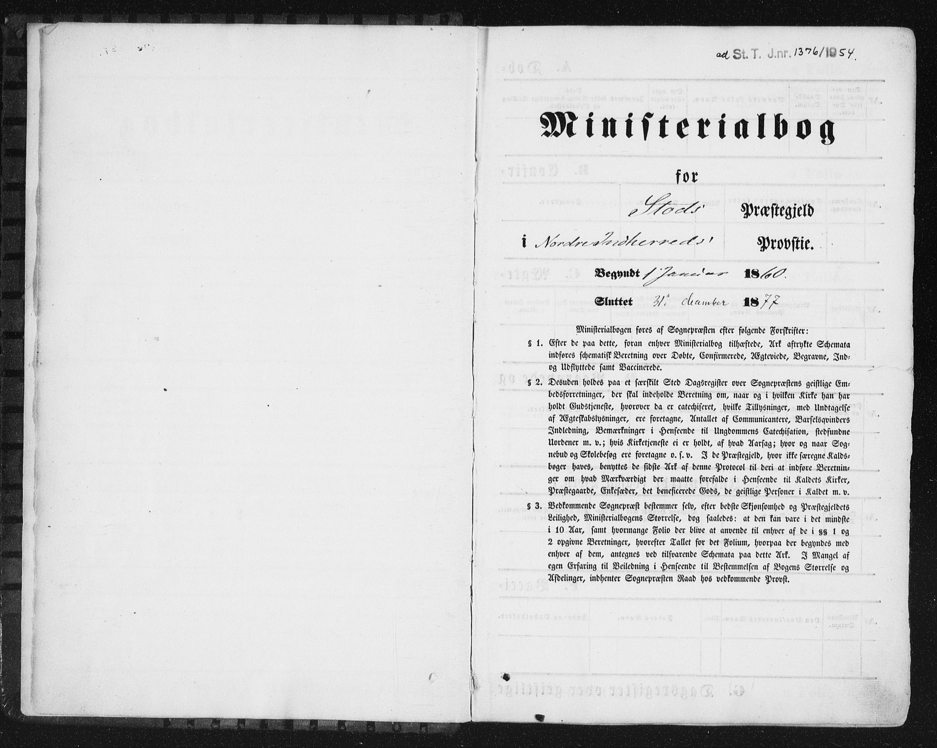 Ministerialprotokoller, klokkerbøker og fødselsregistre - Nord-Trøndelag, AV/SAT-A-1458/746/L0447: Ministerialbok nr. 746A06, 1860-1877