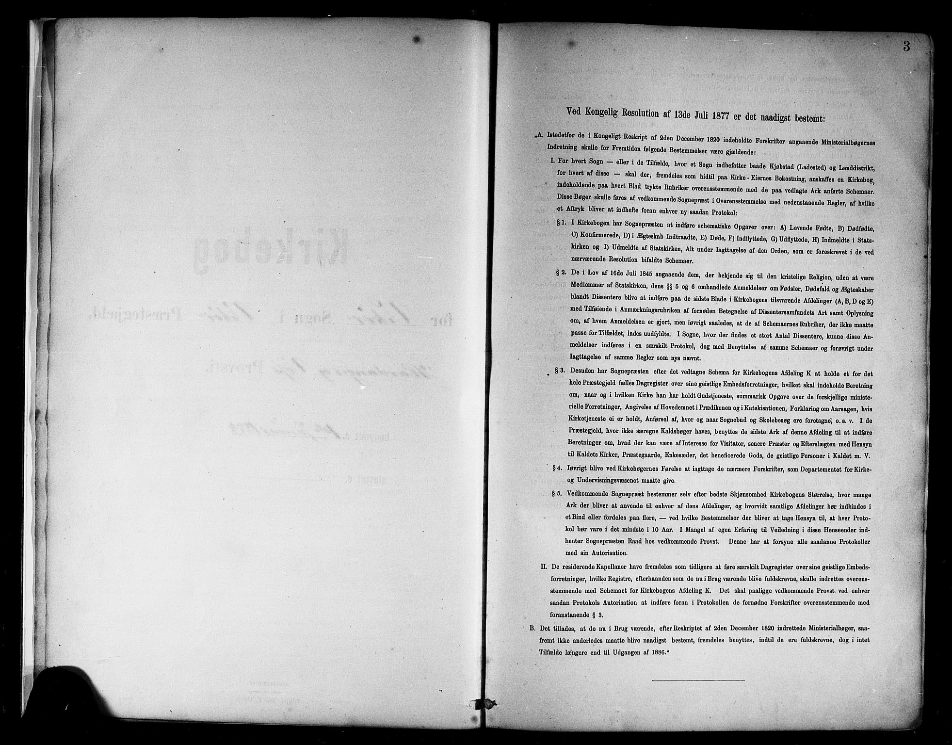 Kvam sokneprestembete, AV/SAB-A-76201/H/Hab: Klokkerbok nr. B 3, 1884-1916, s. 3