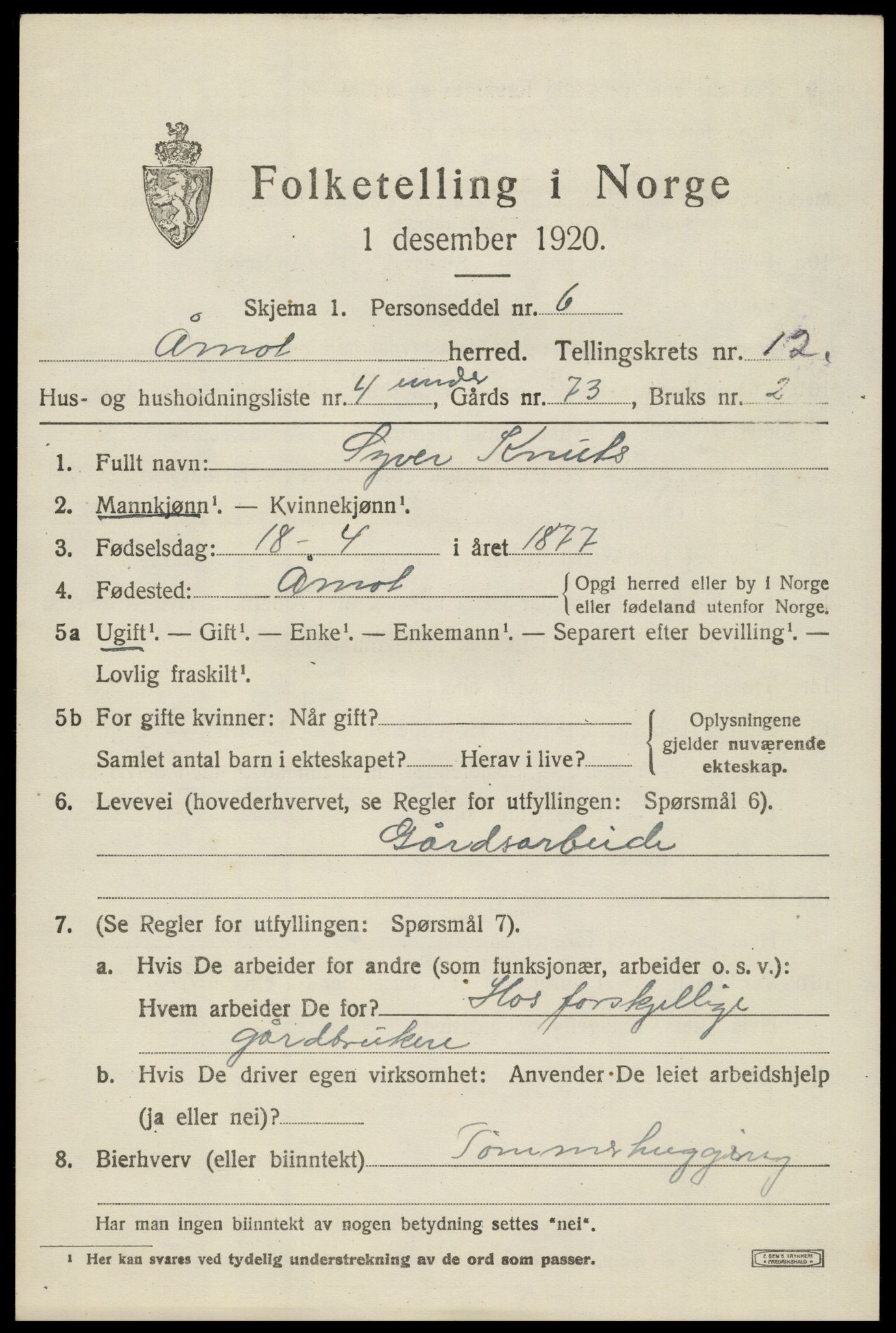 SAH, Folketelling 1920 for 0429 Åmot herred, 1920, s. 9647