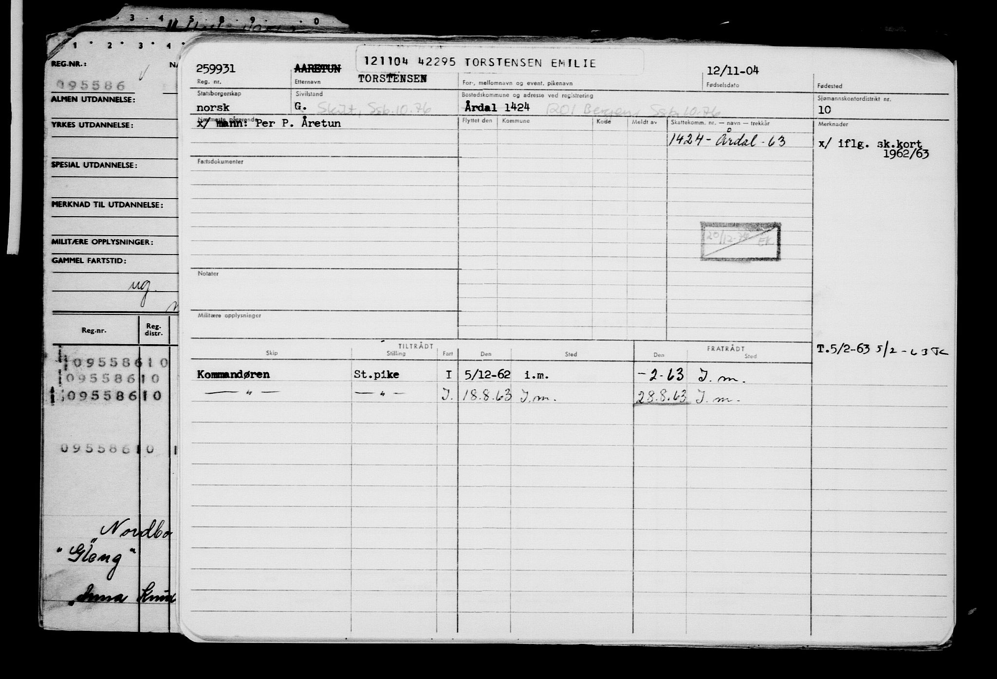 Direktoratet for sjømenn, AV/RA-S-3545/G/Gb/L0056: Hovedkort, 1904, s. 425