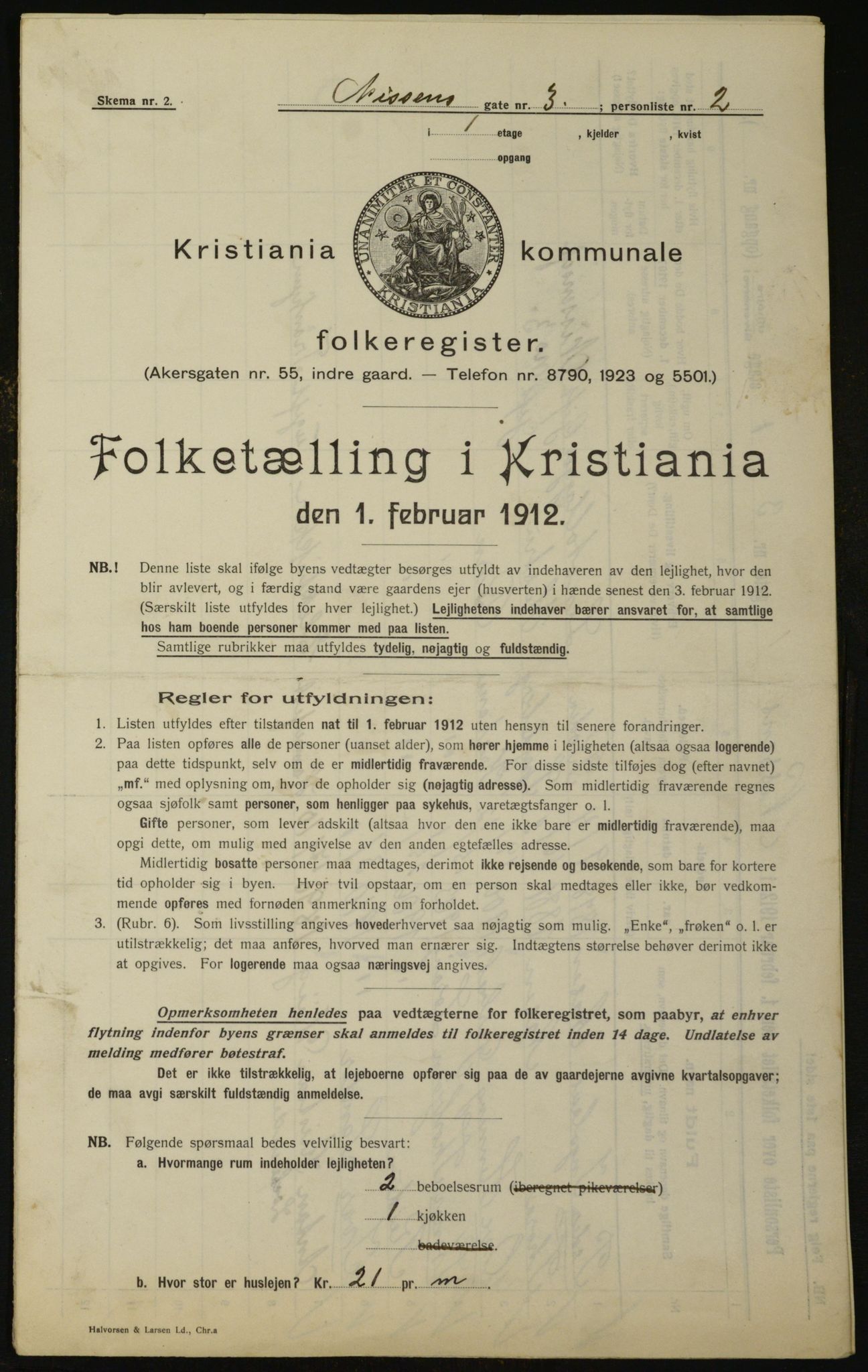 OBA, Kommunal folketelling 1.2.1912 for Kristiania, 1912, s. 71737