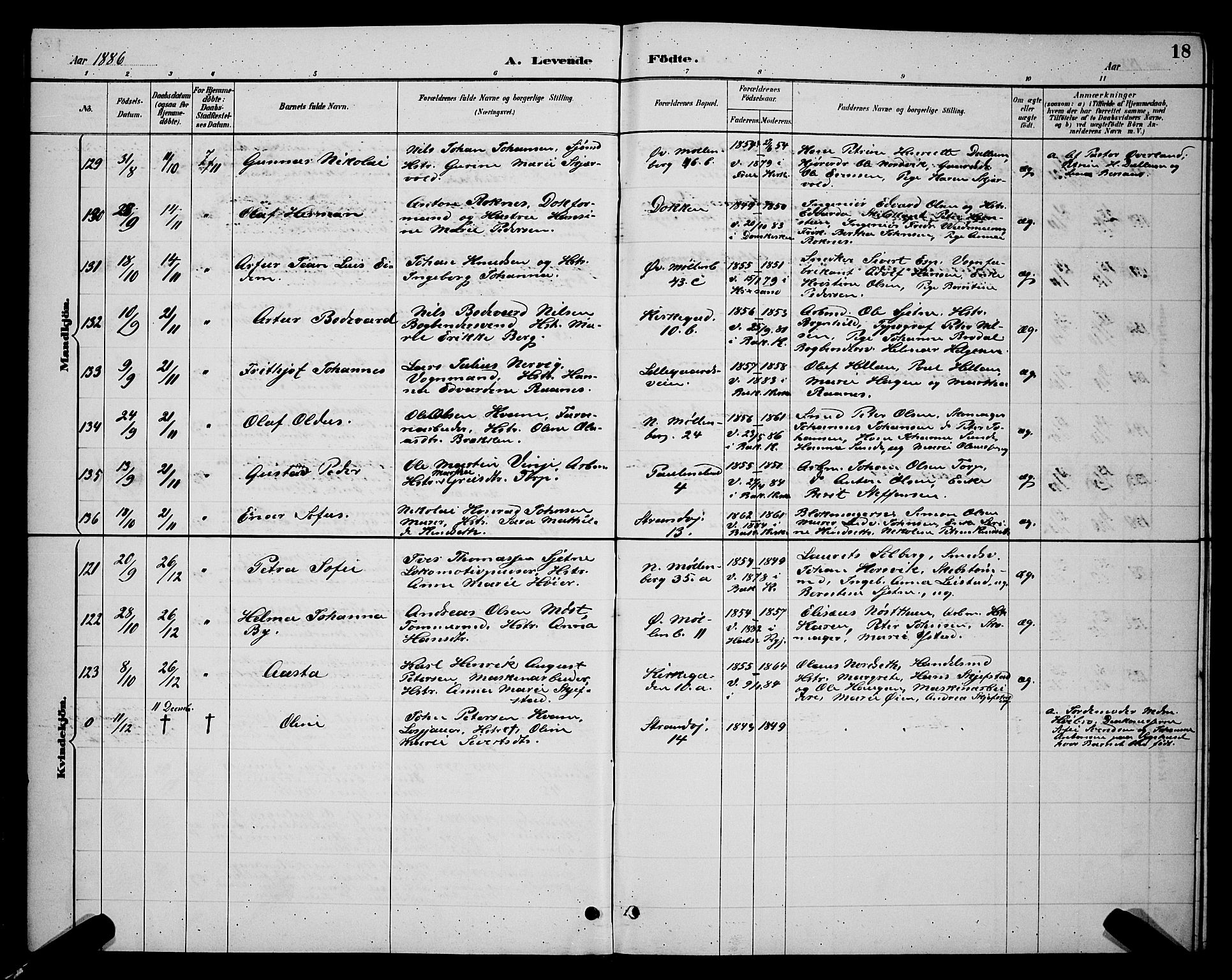Ministerialprotokoller, klokkerbøker og fødselsregistre - Sør-Trøndelag, SAT/A-1456/604/L0222: Klokkerbok nr. 604C05, 1886-1895, s. 18