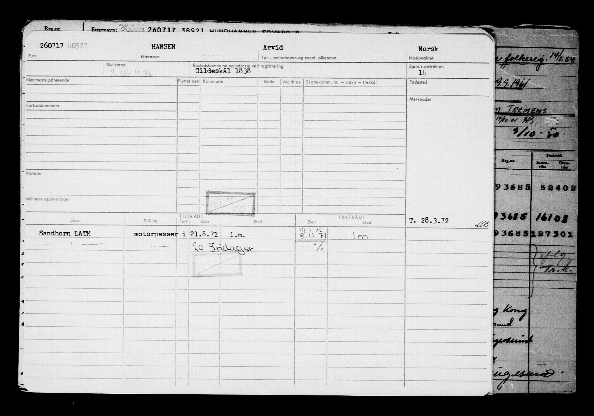 Direktoratet for sjømenn, AV/RA-S-3545/G/Gb/L0150: Hovedkort, 1917, s. 523