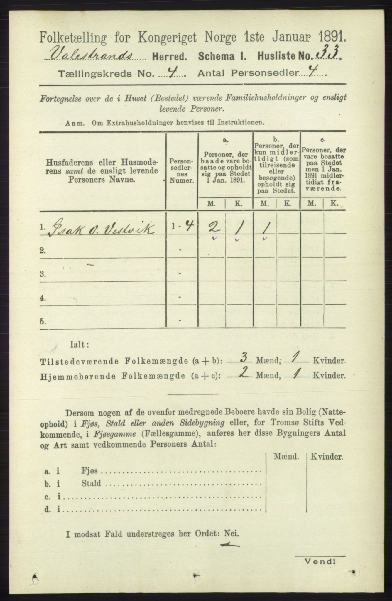 RA, Folketelling 1891 for 1217 Valestrand herred, 1891, s. 863